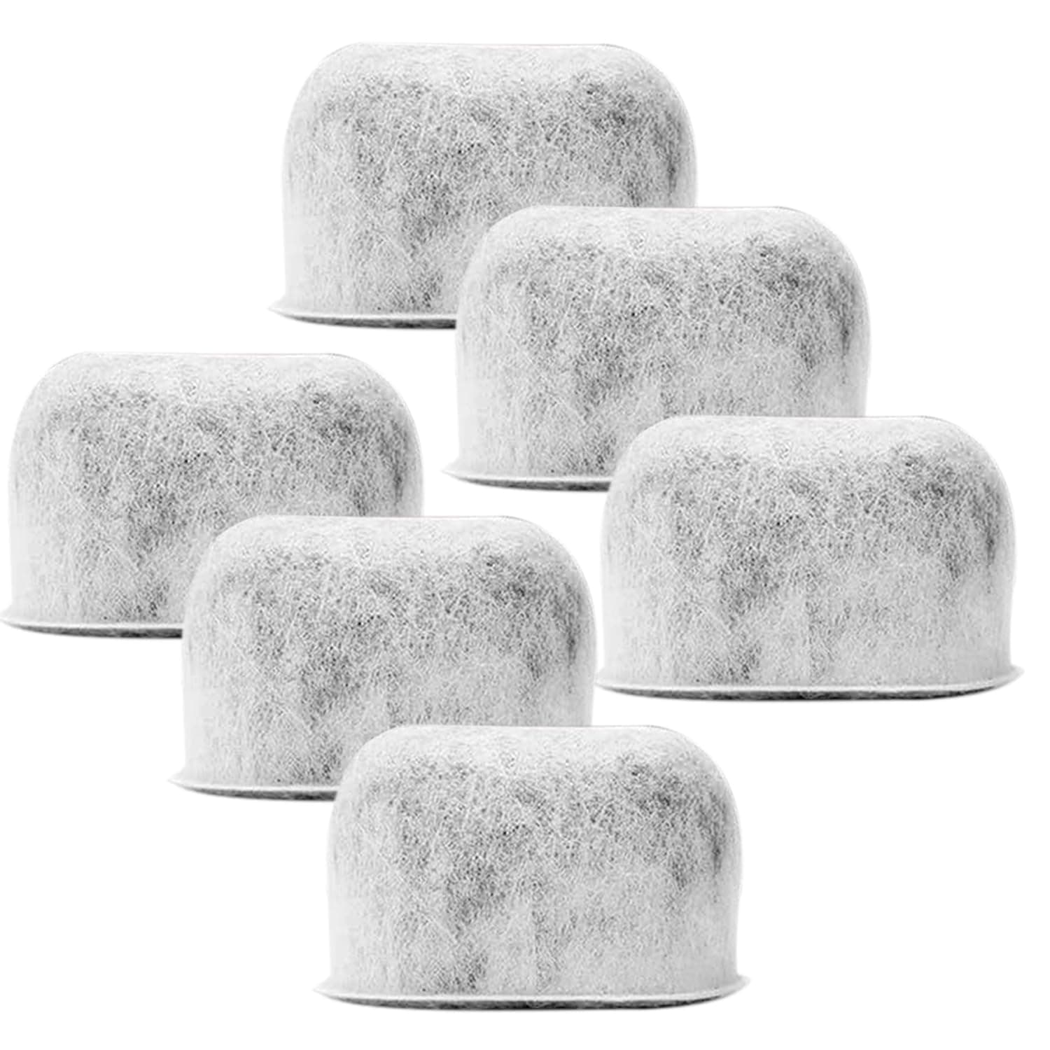 BRENSTEN Pack of 6 Replacement Charcoal Water Filters for Keurig and Breville BWF100 Coffee Machines - Keurig 2.0 1.0 and Breville BWF100 Compatible Filters Fit Both Newer & Older Models Coffee Makers