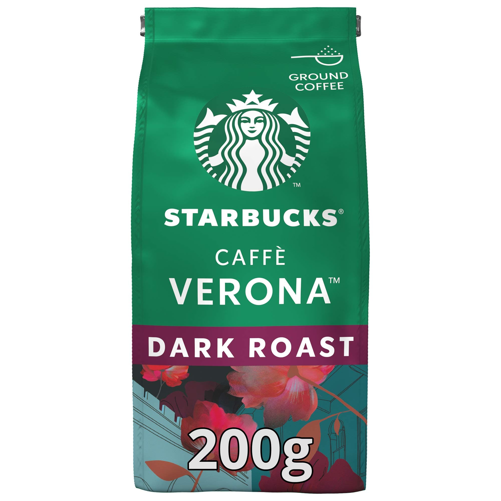 Caffe Verona Dark Roast Ground Coffee Bag, 200g