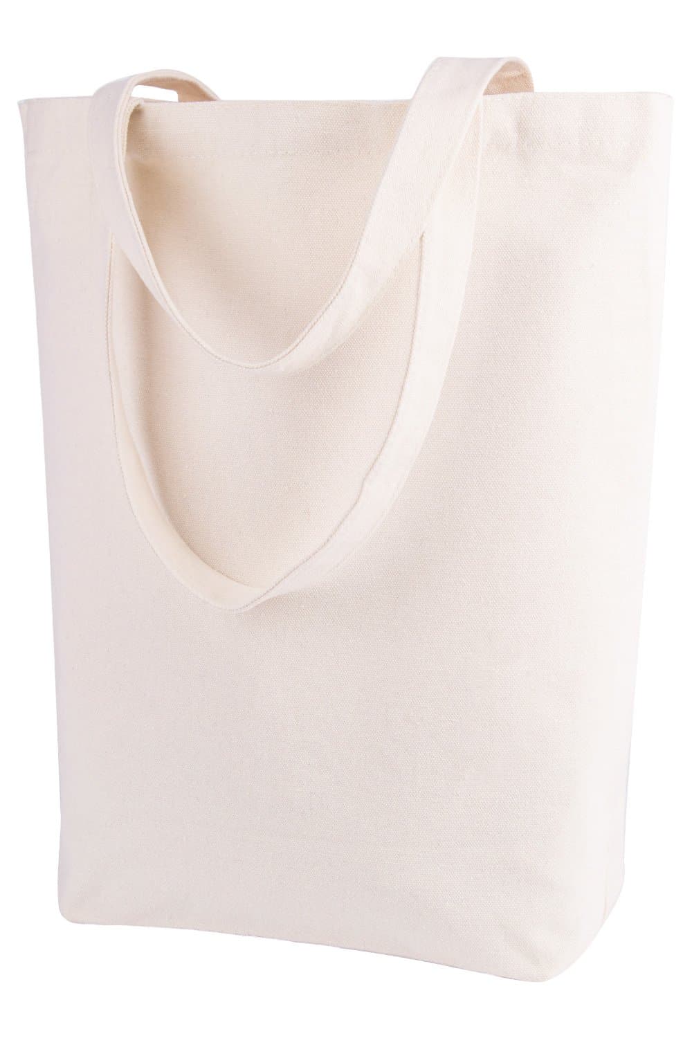 Lily queen Natural Canvas Tote Bags for Crafting and Decorating Reusable Grocery Washable Bag Shopping Bag 15H x 13W x 4D Inch (Natural)