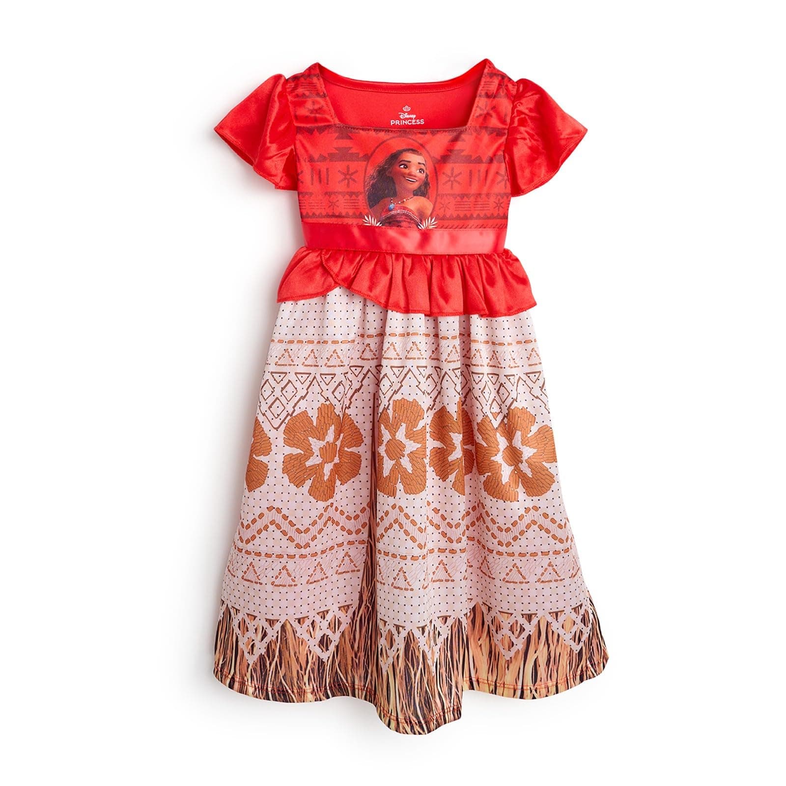 Disney Girls' Princess Dress Nightgown, Fantasy Gown, Soft & Cute Pajamas for Kids