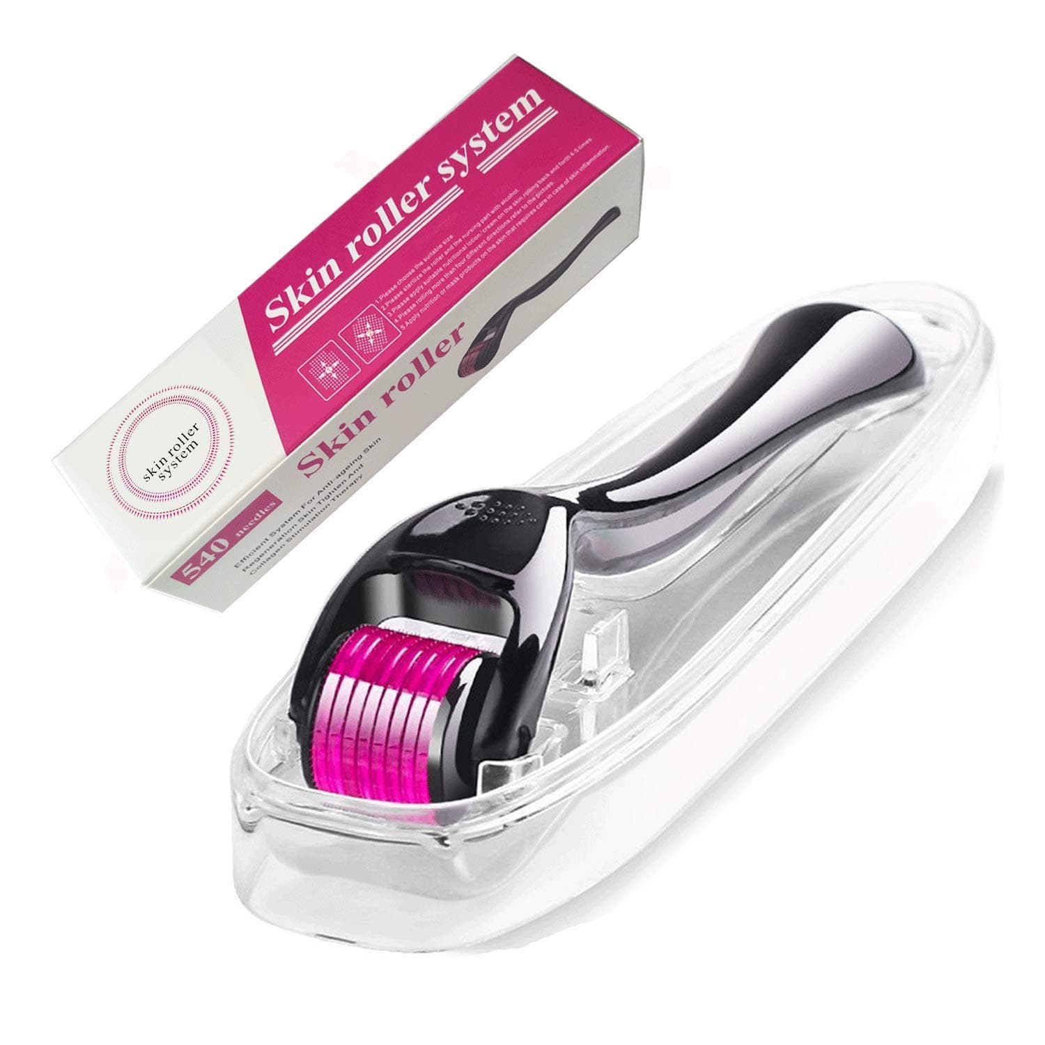 540 Titanium Microneedle Derma Roller Dermaroller Micro Needle Skin 0.2-2.0mm (0.5 MM)