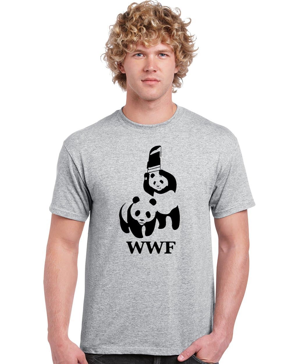 WWF Panda Wrestling Save The Panda WWE Parody Unisex T Shirt Chair World Wildlife