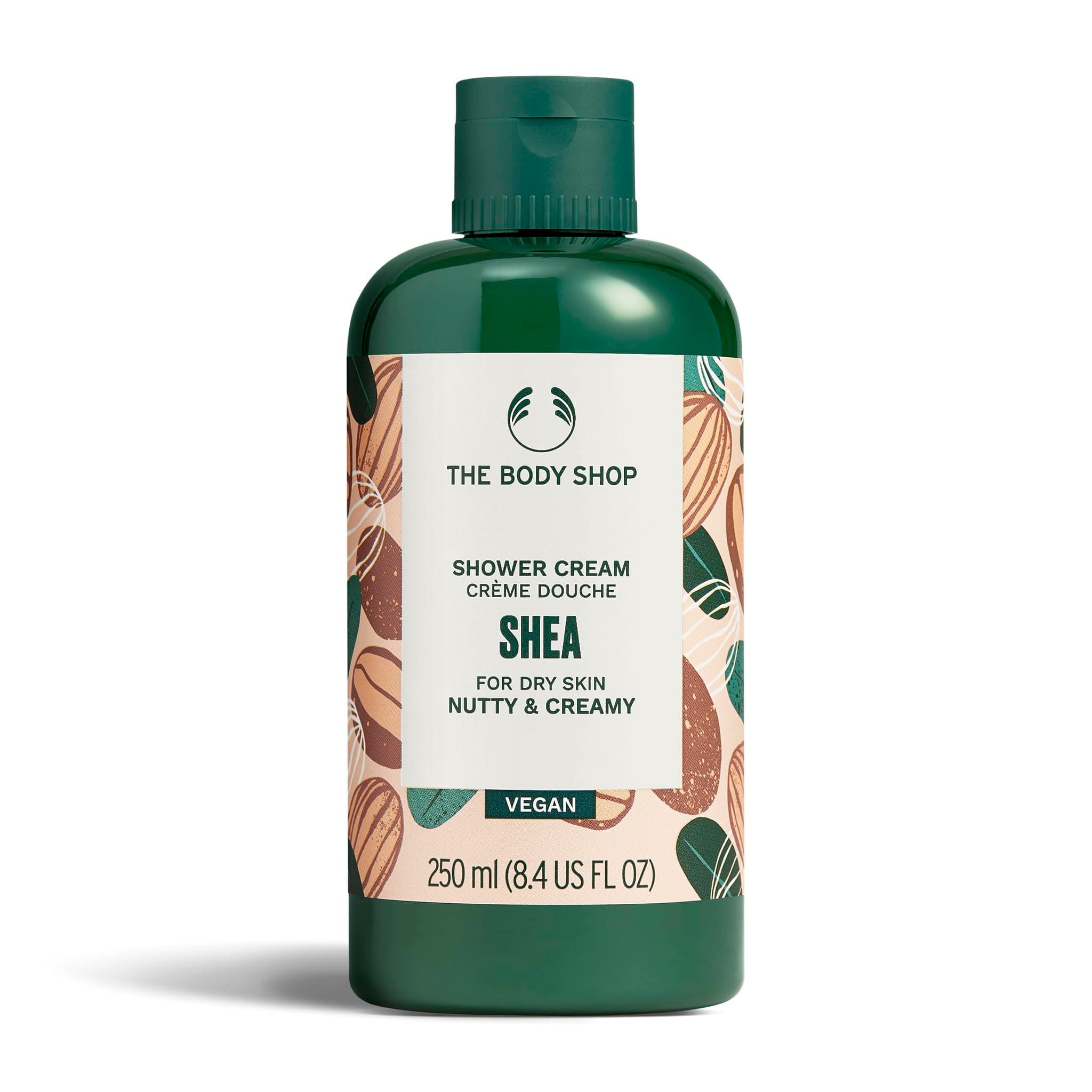 The Body Shop Shea Shower Cream (1x 250ml), Shower Cream Body Wash for Dry Skin, Body Wash with 91% Natural Origin, Vegan Body Care for All Skin Types