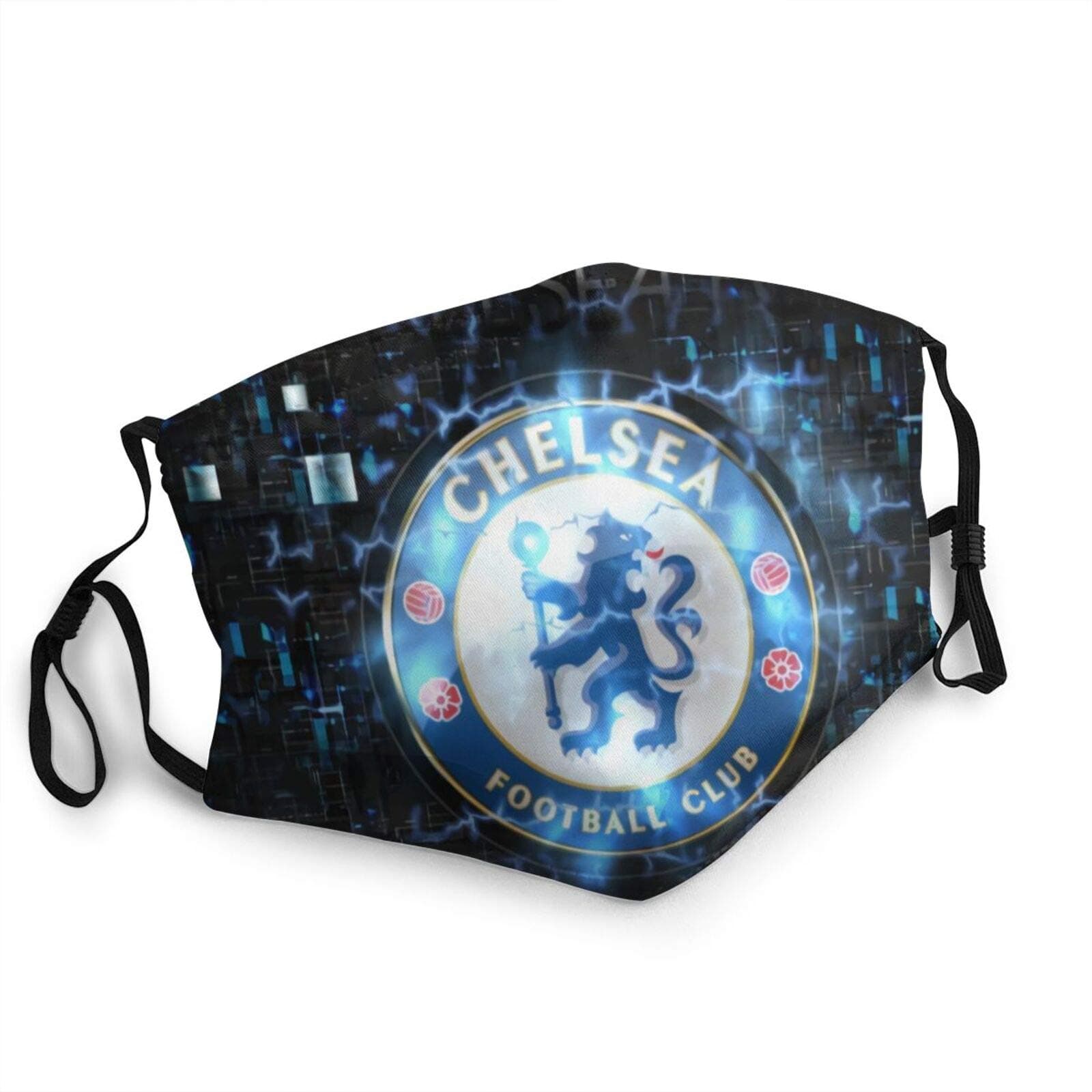 tailored Chelsea Fc Adult Black Border Mask, Portable Face Protection,Bandana,Elastic Edge,Balaclava