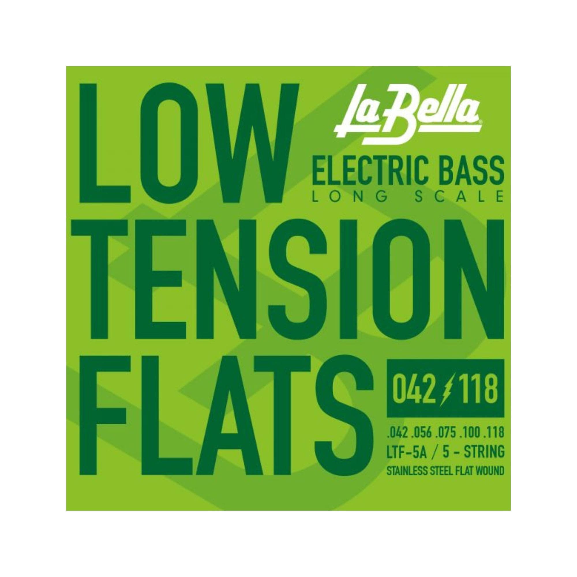 La Bella LTF-5A Rotation Flat Long Scale Stainless Steel Flat Roll Electric Bass String