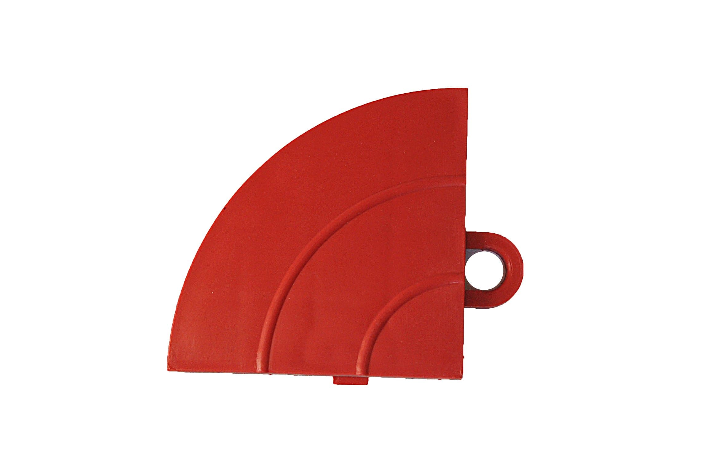 Speedway Garage Tile C789453R Garage Floor Interlocking Ramp Edges Corner, Red