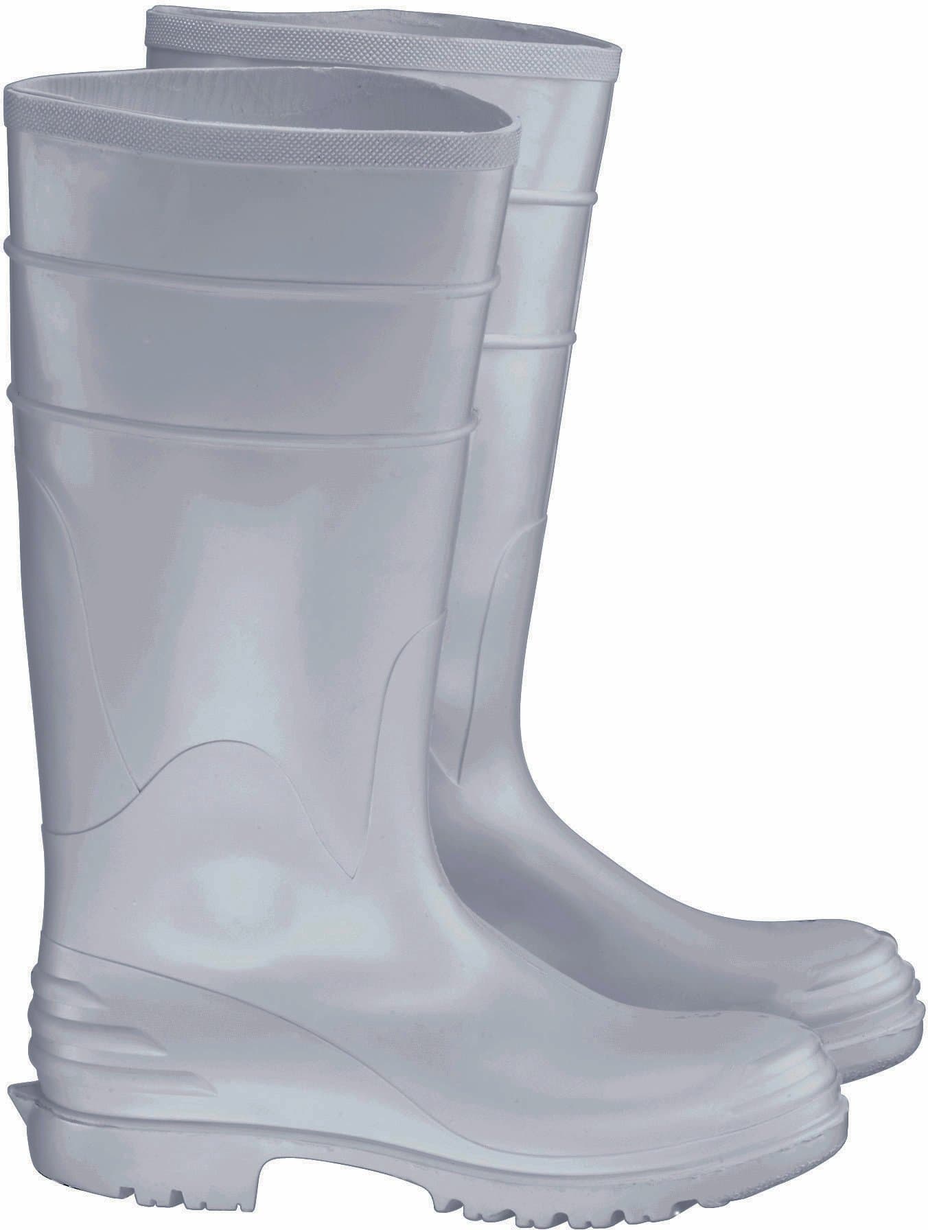 ONGUARD 81076 Polymax Ultra Men's Steel Toe KneeBoots with Ultragrip Sipe Outsole, 16" Height, White, Size 6