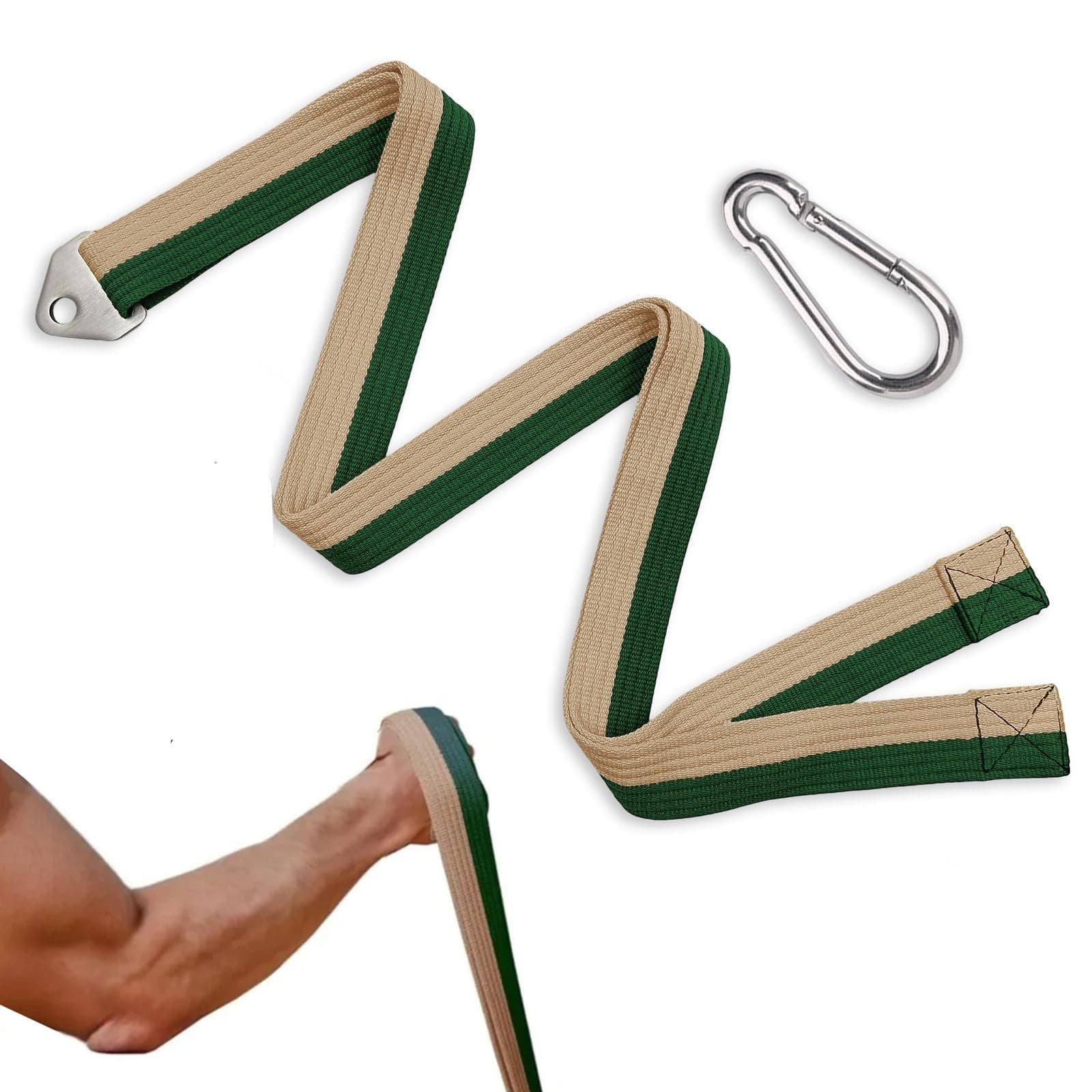 'Multifunction Arm Wrestling Pronation Belt Strap, with Stainless Steel Triangle Buckle - Versatile 79'' Non-Slip & Durable Strap, Pronation and Back Pressure Forearm Strength Training Equipment'