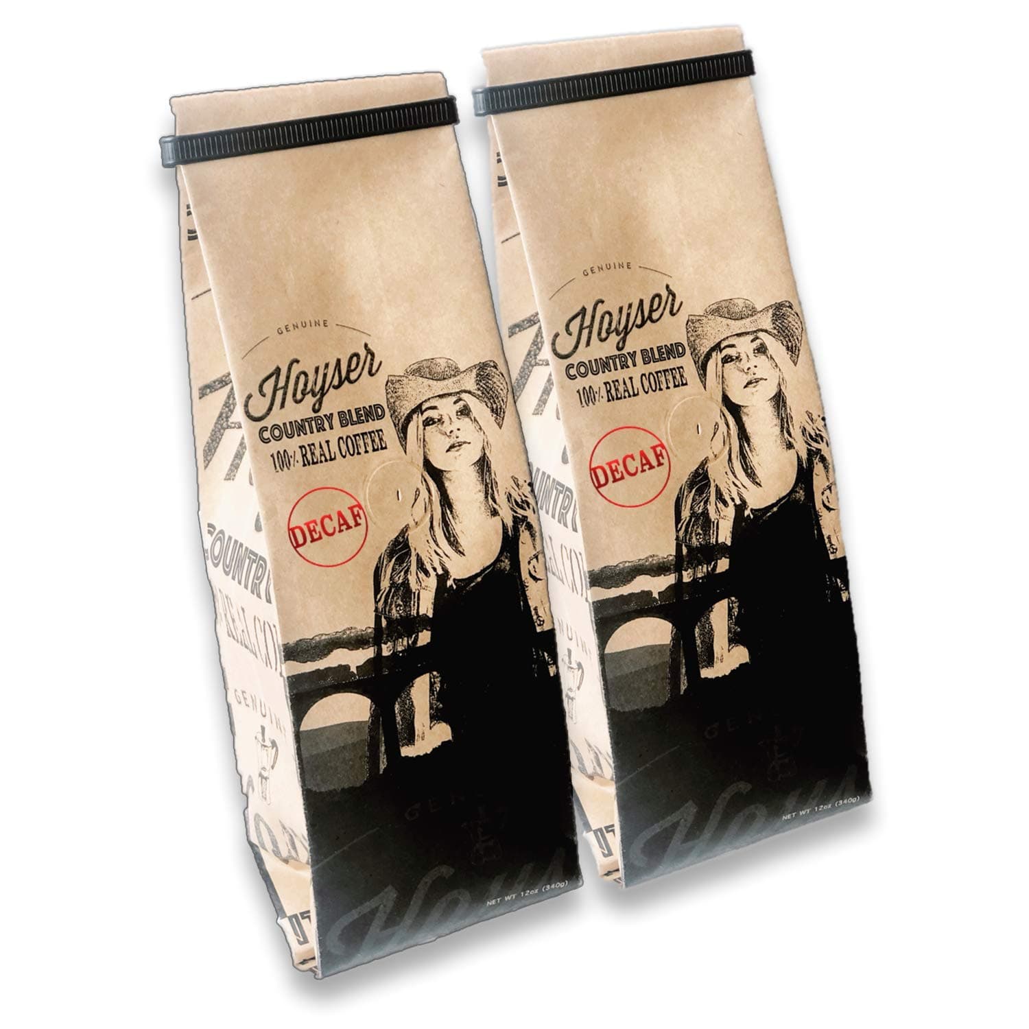 Hoyser Country BlendHoyser Country Blend Decaf - Premium Specialty Arabica 100% Real Coffee, Rich, Bold Medium Roast 12 oz (2 Pack)