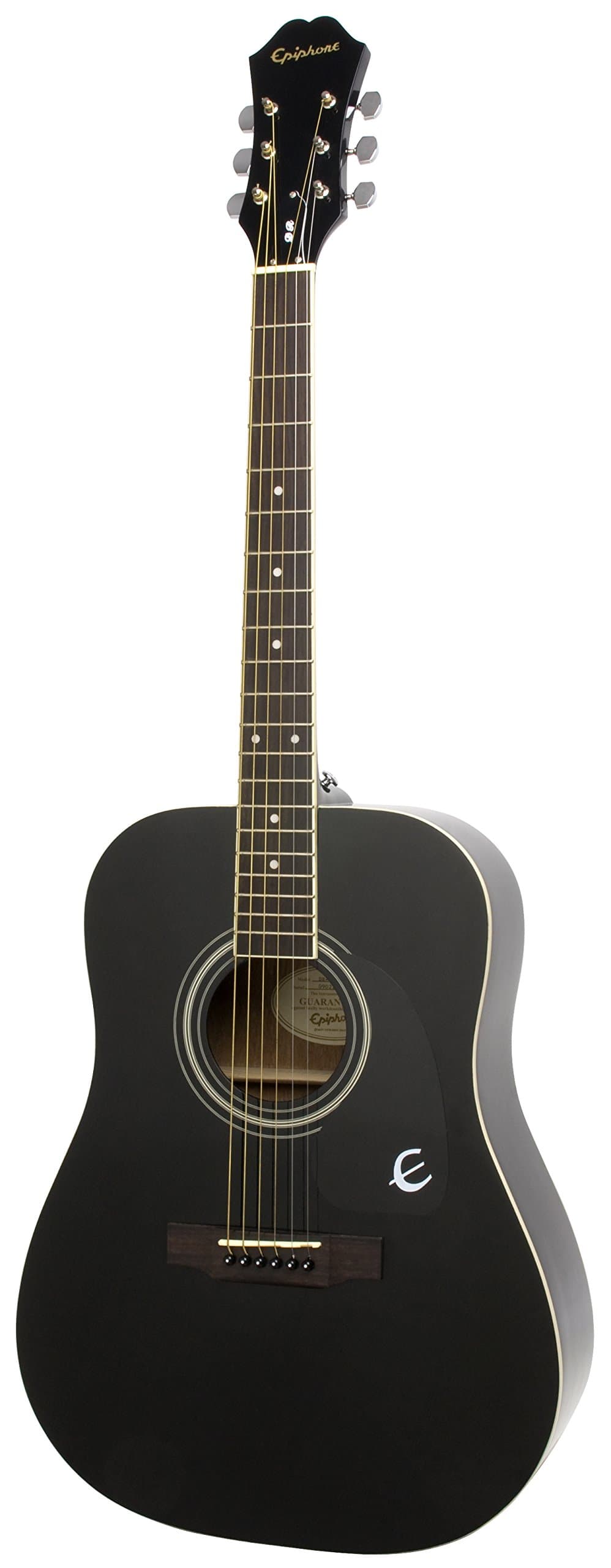 Epiphone エピフォン - 6弦 Dreadnought アコースティックギター - Ebony アコースティックギター アコギ ギター (並行輸入)