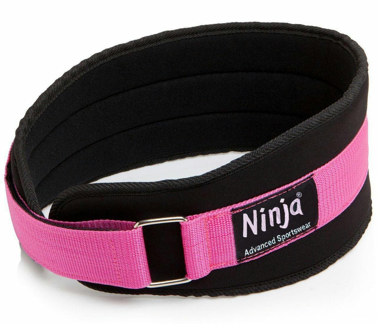 Ladies Weight Lifting Belt - Pink - 4 Inches Width - Gym Belt Training Back Support Women Bodybuilding Belt Crossfit Power Pink Powerlifting Belt - 1 Year Money Back Gaurentee