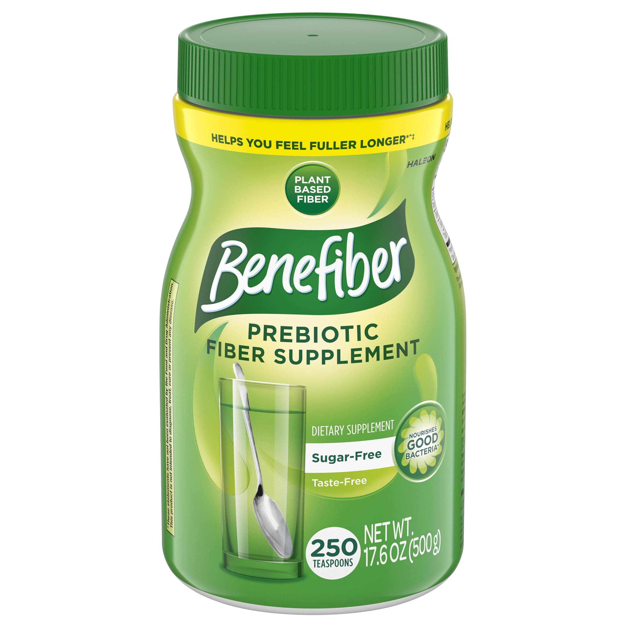 Benefiber Taste-Free, Sugar-Free Fiber Supplement Powder for Digestive Health, 125 servings (17.6 ounces)