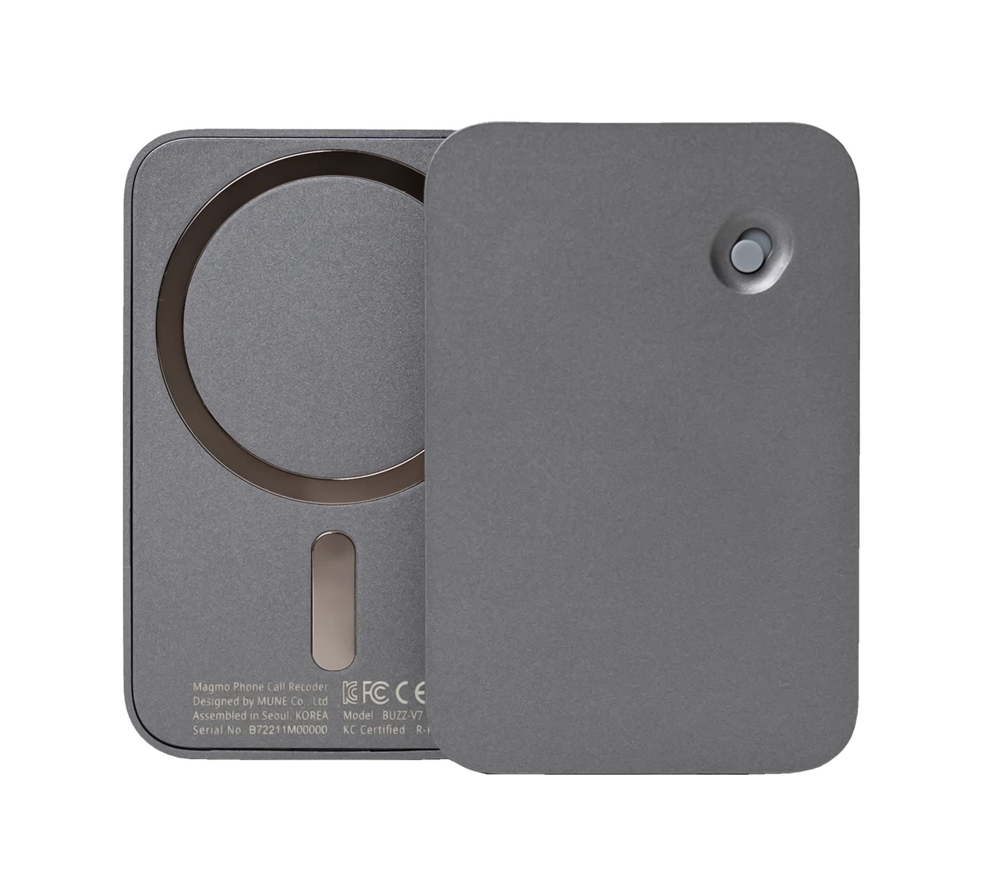 1st Generation Magmo iPhone Call Recorder 32GB Magnetic Snap-On Call Recorder for iPhone, Quick & Direct Recording, 500 Hours of Recordings, Magsafe, Built for Calls (Space Gray)