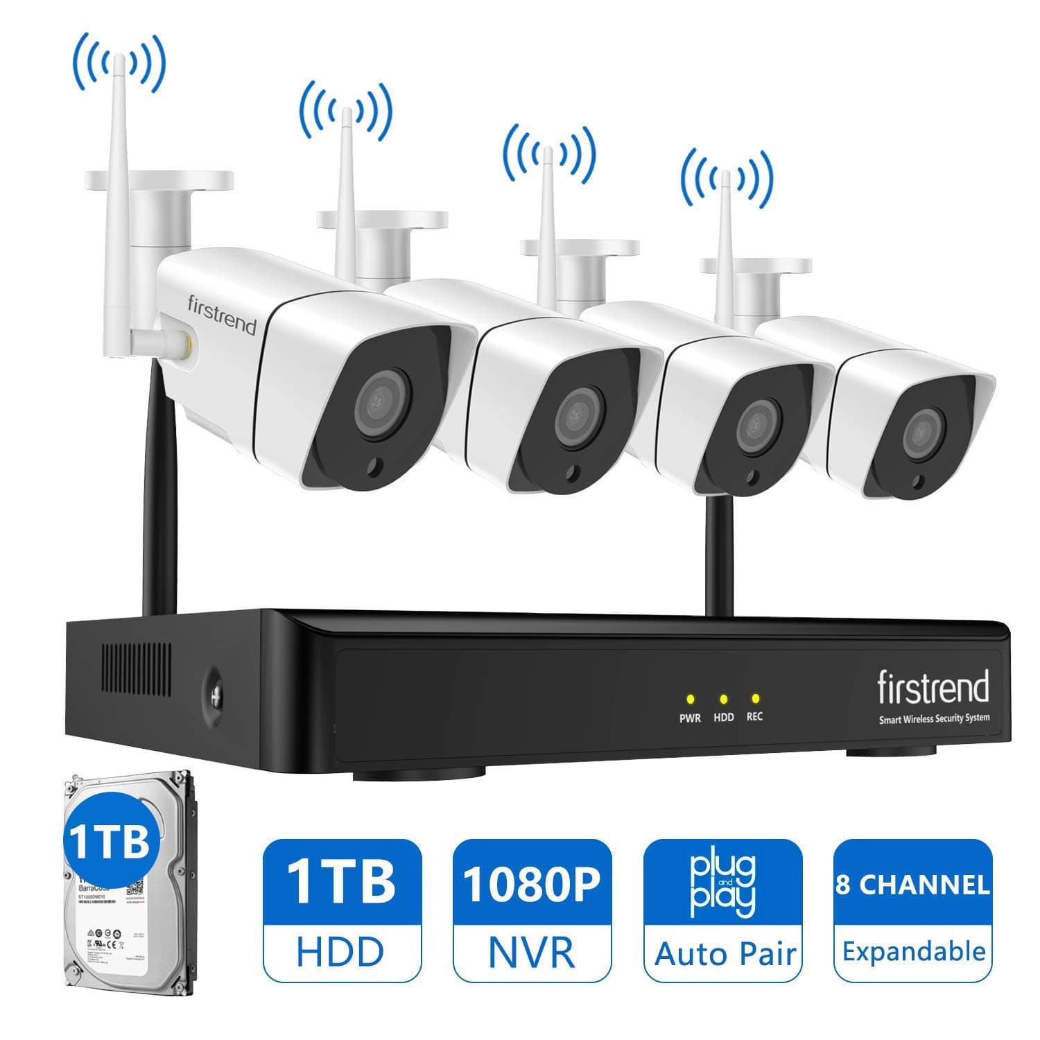8CH Wireless Security Camera System