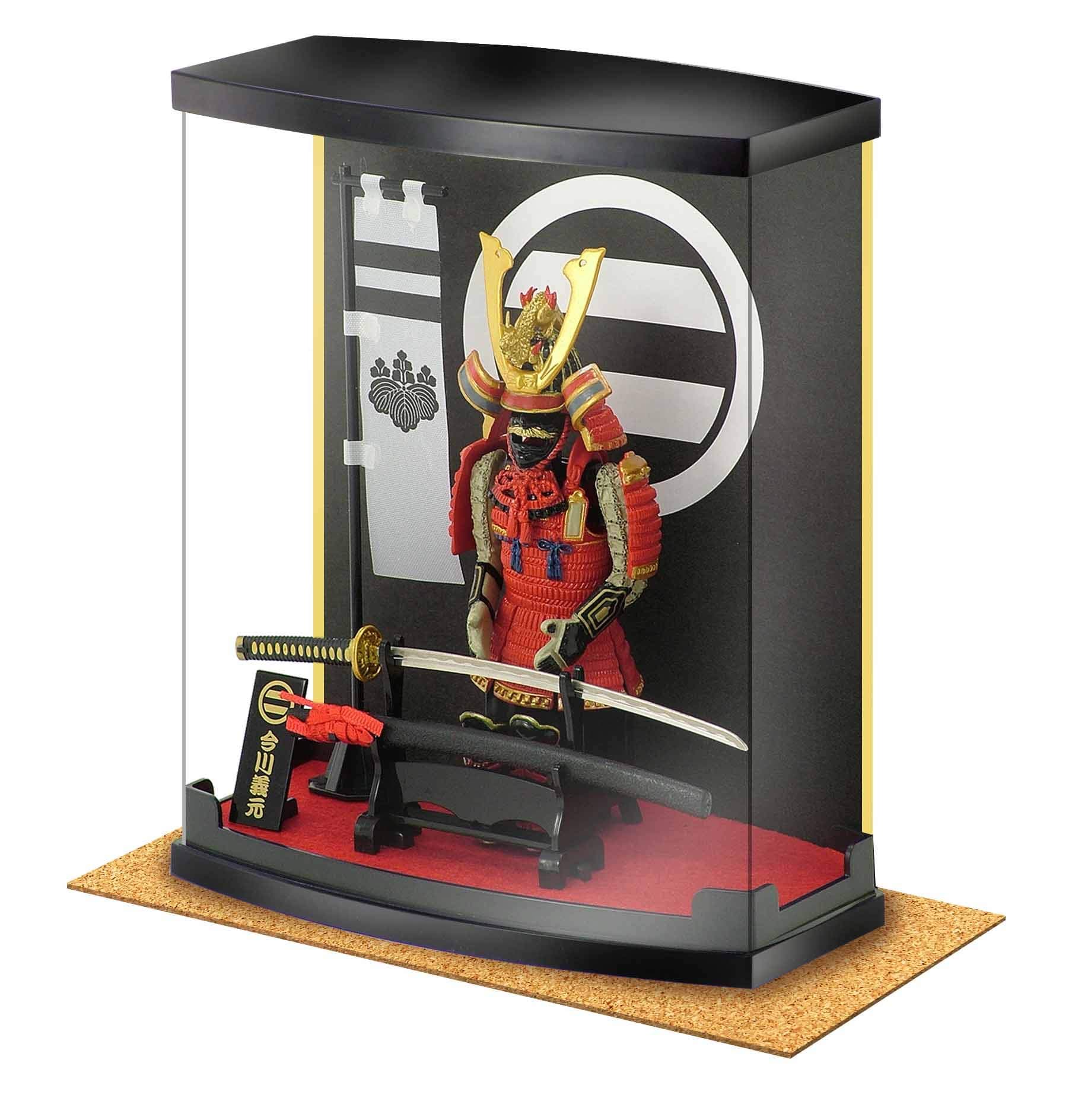 MEISTER JAPAN Authentic Samurai Figure,Imagawa Yoshimoto Armor H8.3 Scale 1/10, Samurai Gifts Series Also Suitable for Living Room, Office Ornaments