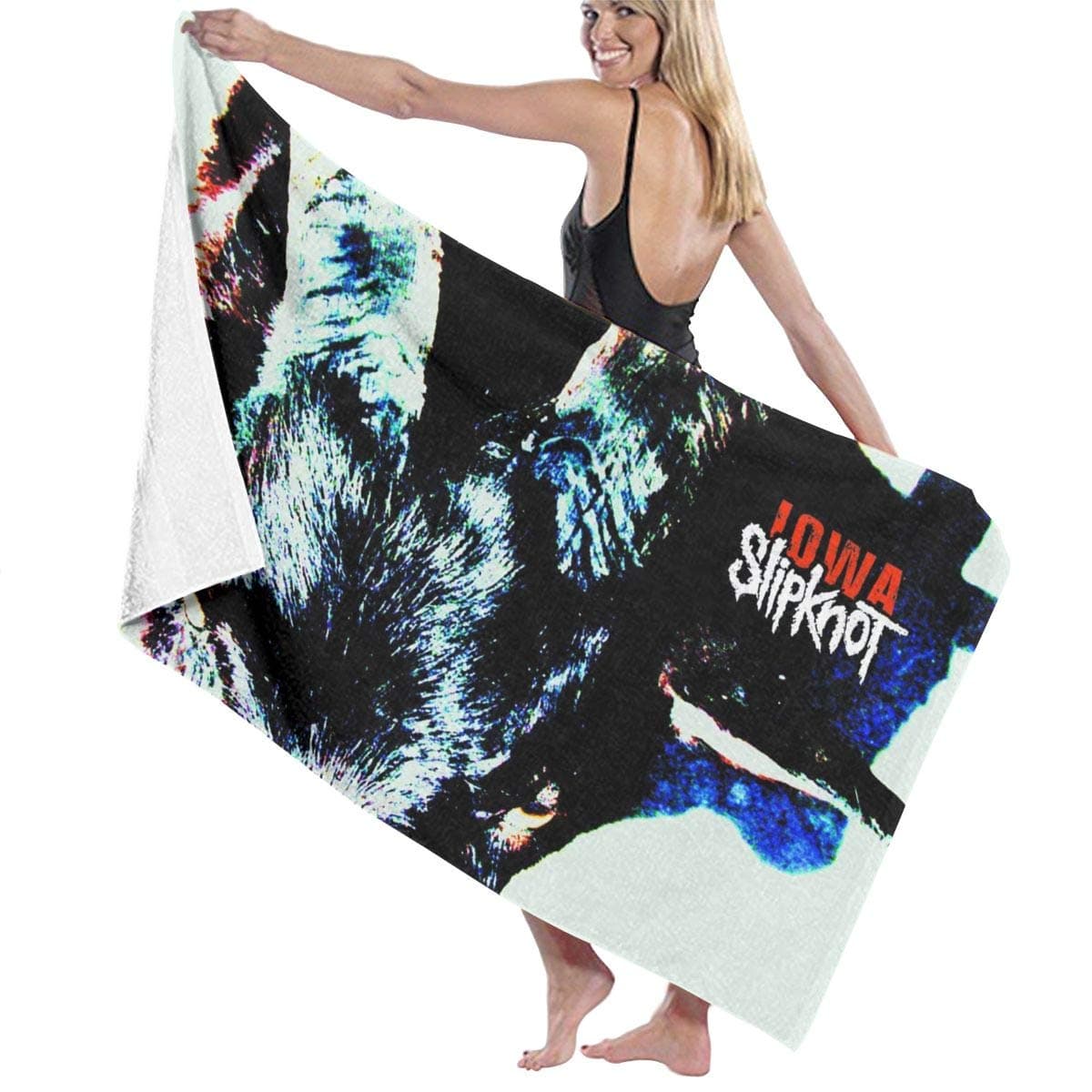 Mabb Slipknot Iowa Bath Towel Beach/Pool Towel Adult Quick Dry Towel for Yoga Gym Beach 51" X 31"