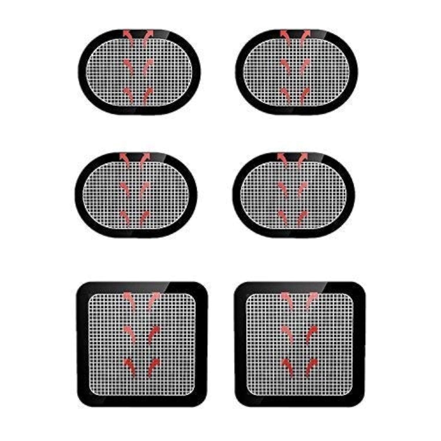 Gel Pads Replacement Unit Set Pack for Abdominal Belts 2 Set (6 Gel Pads)