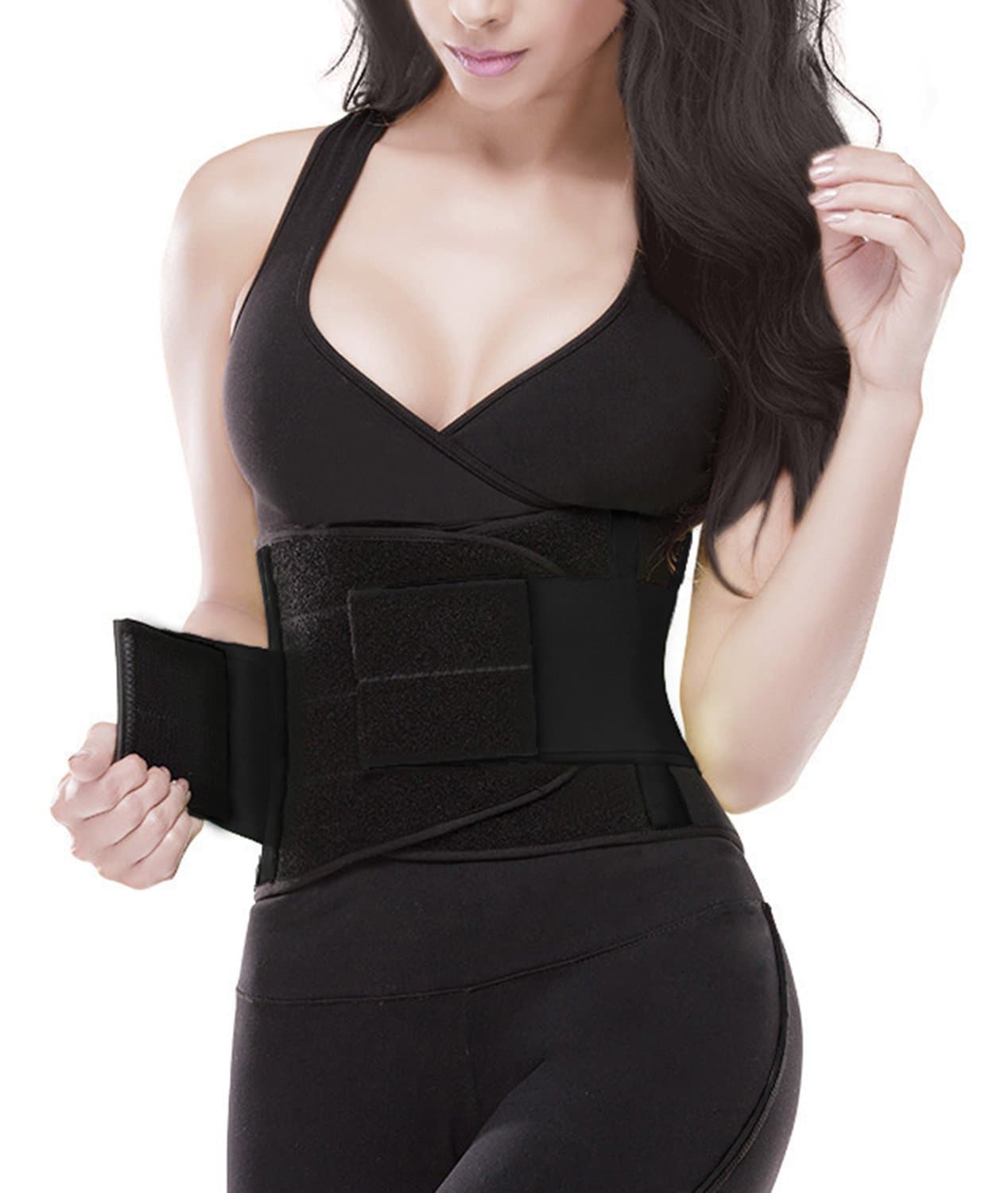 YIANNA Waist Trainer Belt for Women Men Sport Body Shaper Sweat Belly Band Training Girdle