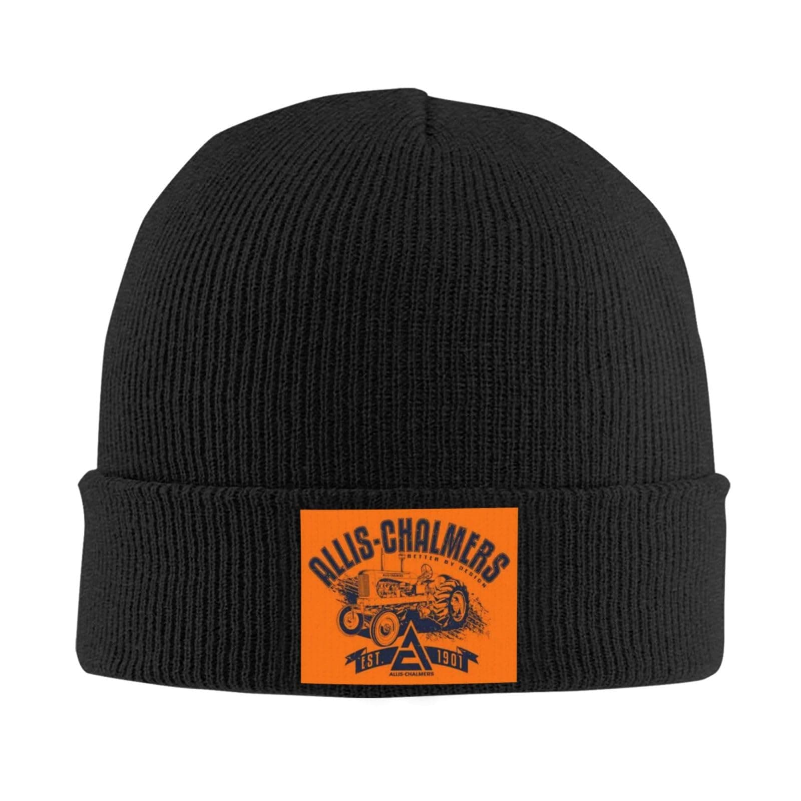 Allis Chalmers Classic Warm Winter Knit Cap Fleece Lined Beanie Hat