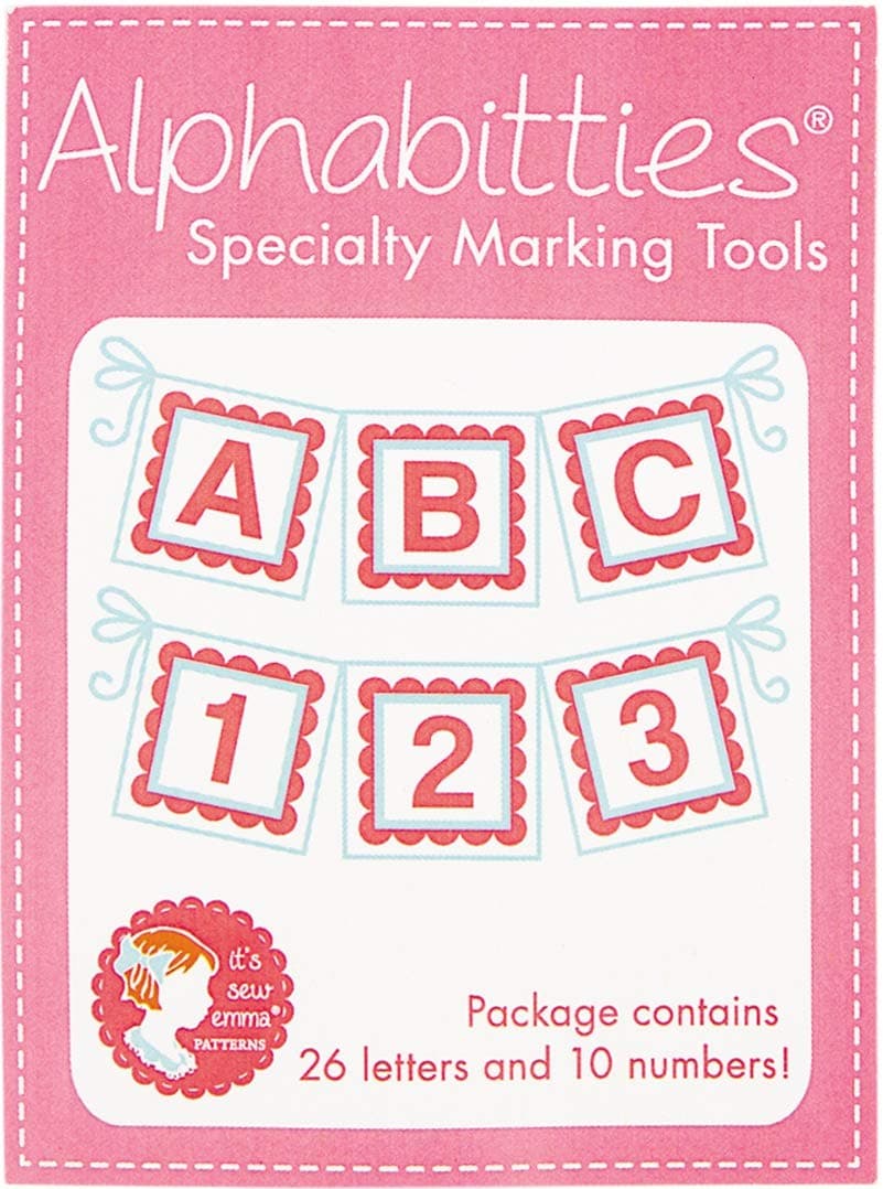 It's Sew Emma Pink ALPHABITTIES, 1 Count (Pack of 1)