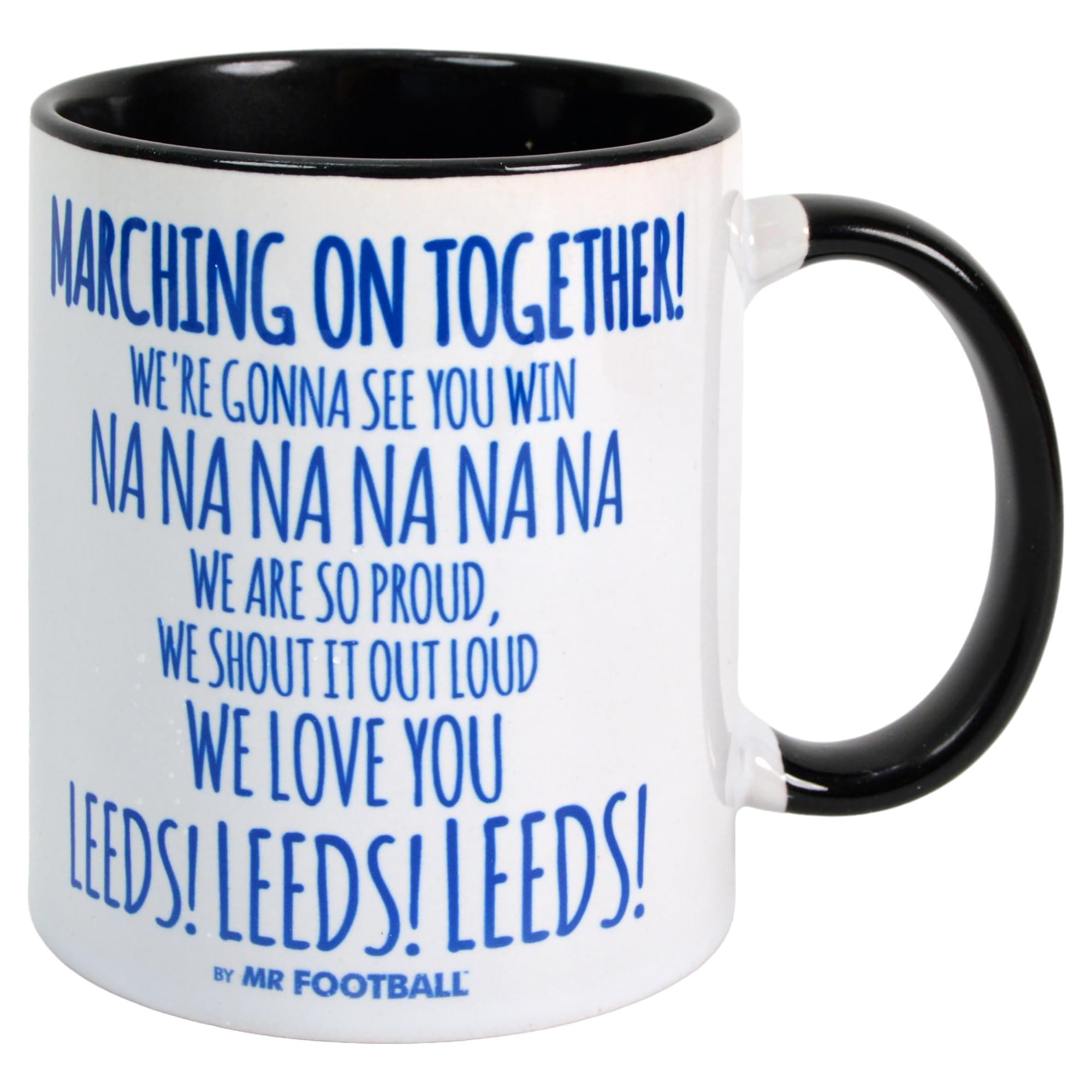 Leeds Mug Gift Marching on Together MOT Song Lyrics Chant Fan Cup