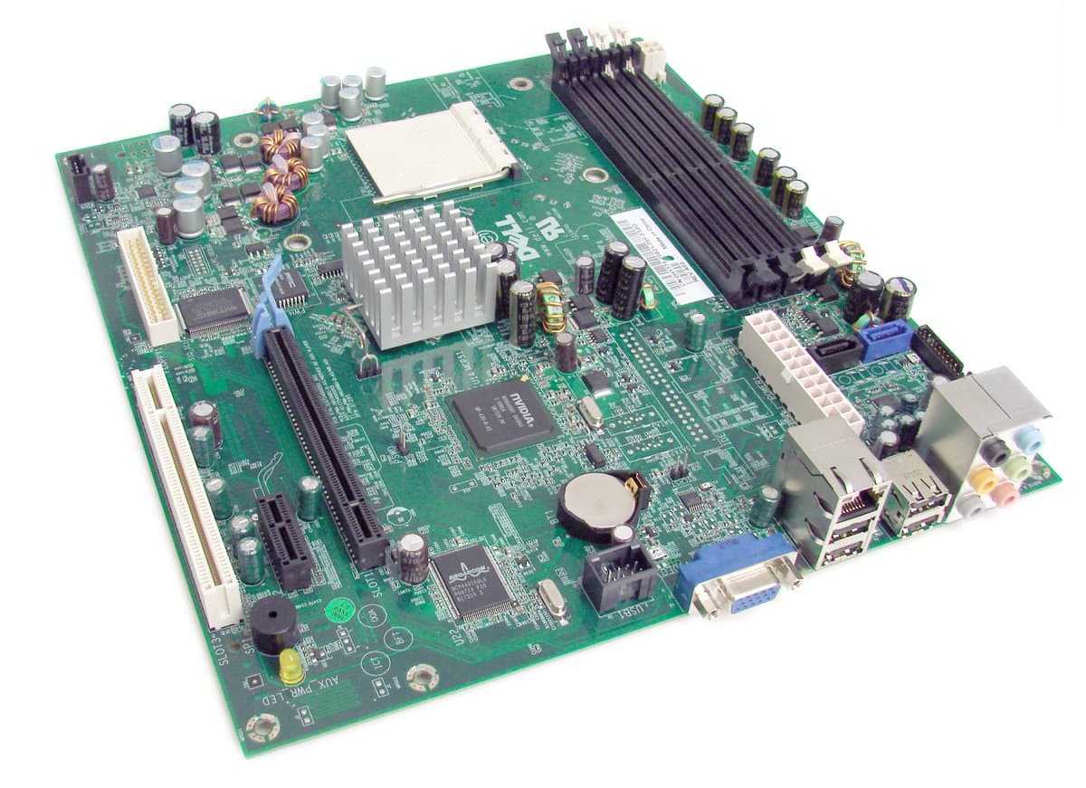 Genuine Dell HY175 YY821 FP406 Motherboard Main Logic Board AMD Athlon 64 DDR2 SDRAM For Dimension C521 Desktop Systems Compatible Part Numbers: HY175, DR828, FP406, UT226, YW167, YY821