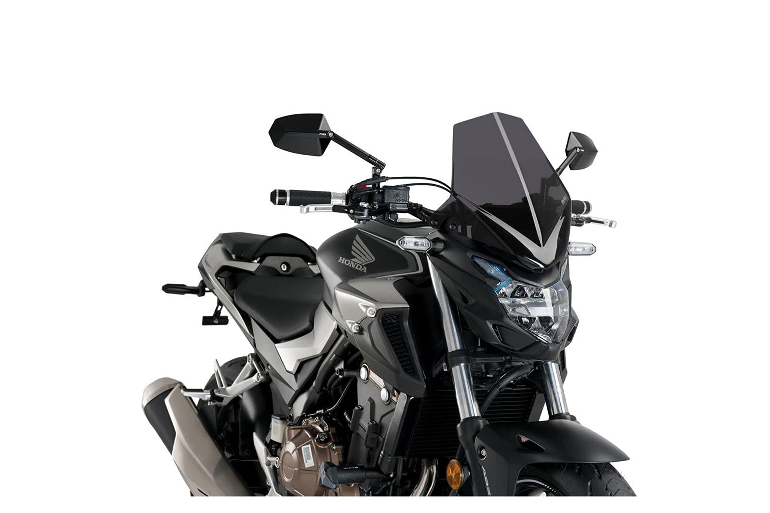 Puig 3657F Windshield Naked New Generation Sport, Dark Smoke