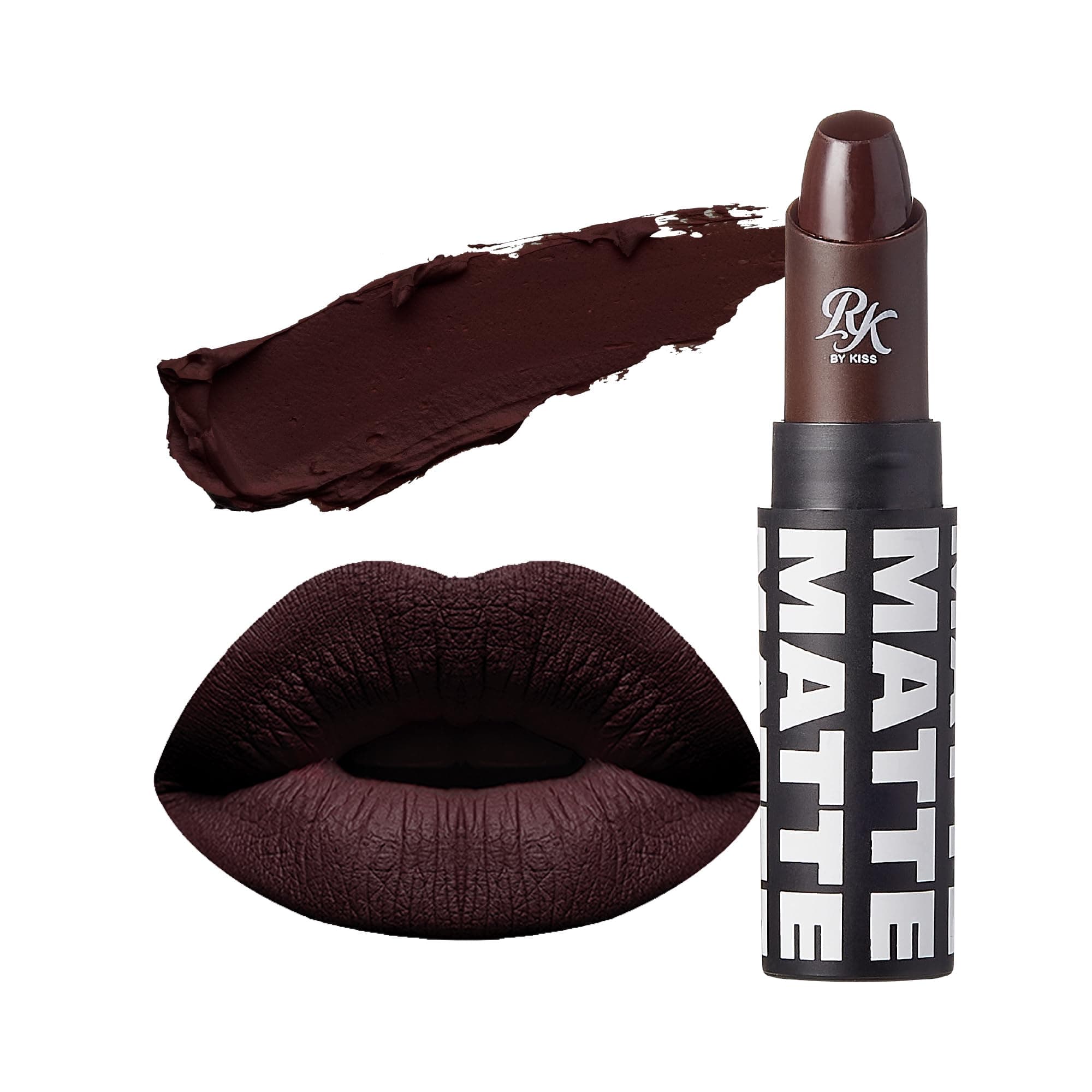 Ruby Kisses Ultra Matte Super Rich Lipstick 3.5g/0.12oz (RMLS13 DARK PLUM SCENE)