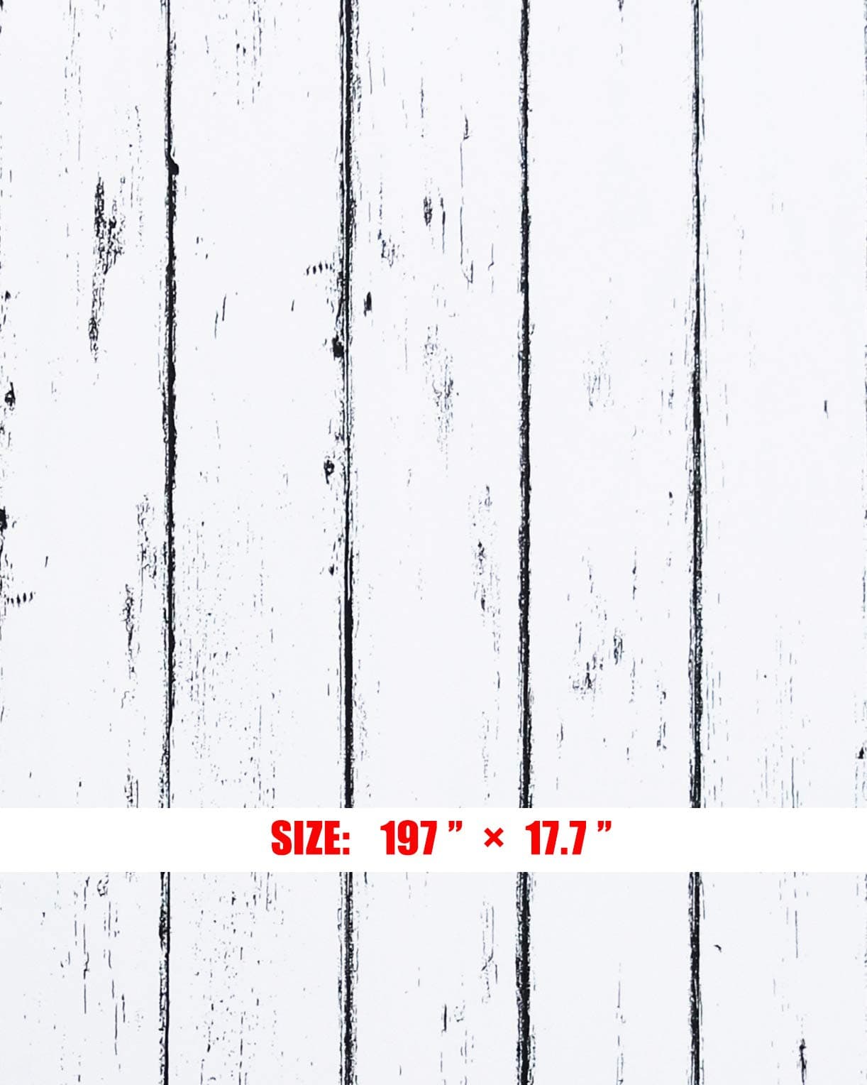 197”×17.7” White Wood Contact Paper White Wood Wallpaper Peel and Stick Wallpaper Self Adhesive White Wood Barn Wallpaper Removable Wallpaper Rustic White Wallpaper Wood Waterproof Vinyl