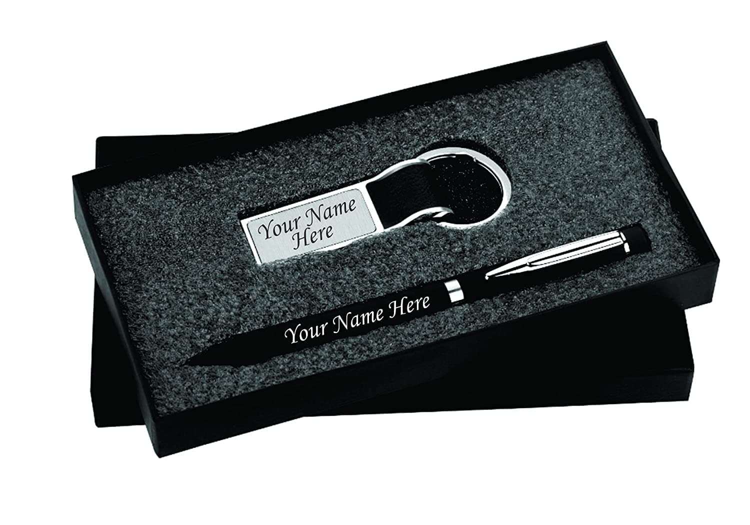 TEMPT® - Personalized Pen and Keychain Combo with NAME Printed on Both