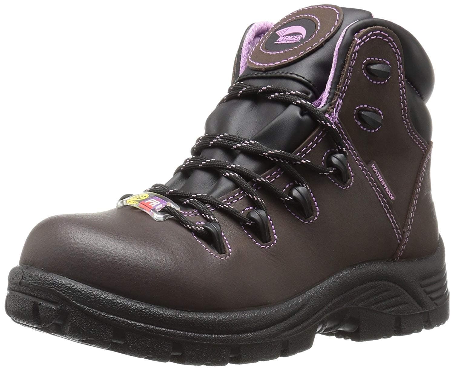 Avenger Work Boots womens Framer 6" Leather Comp Toe Waterproof Puncture Resistant Eh HikerIndustrial & Construction Shoe