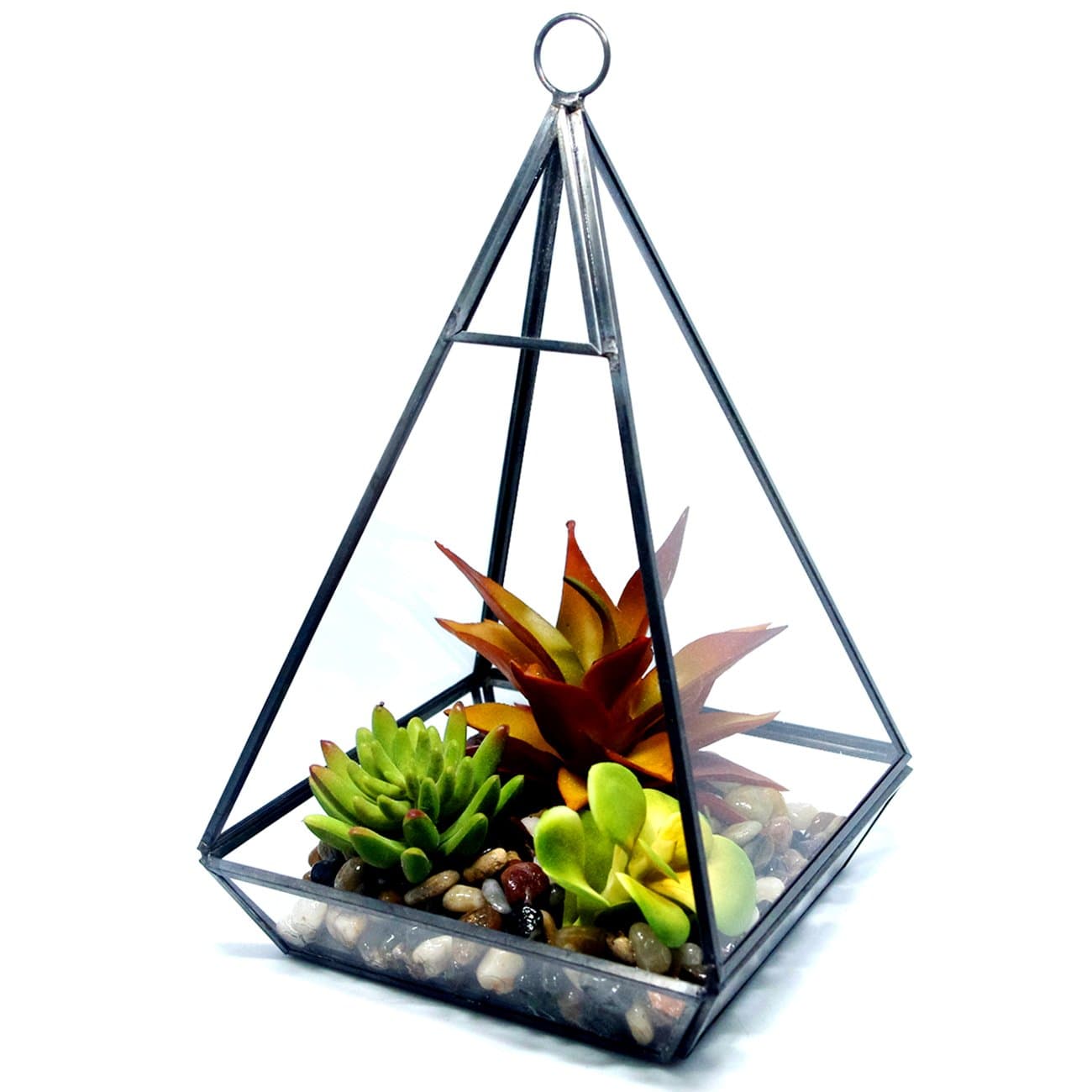 Clear Glass Terrariums,Geometric Terrariums,Geometric Air plants terrarium,Succulent planters,Artficial Plants Air Plant Geometric Terrariums Holder for Tabletop Succulent Plants Holder