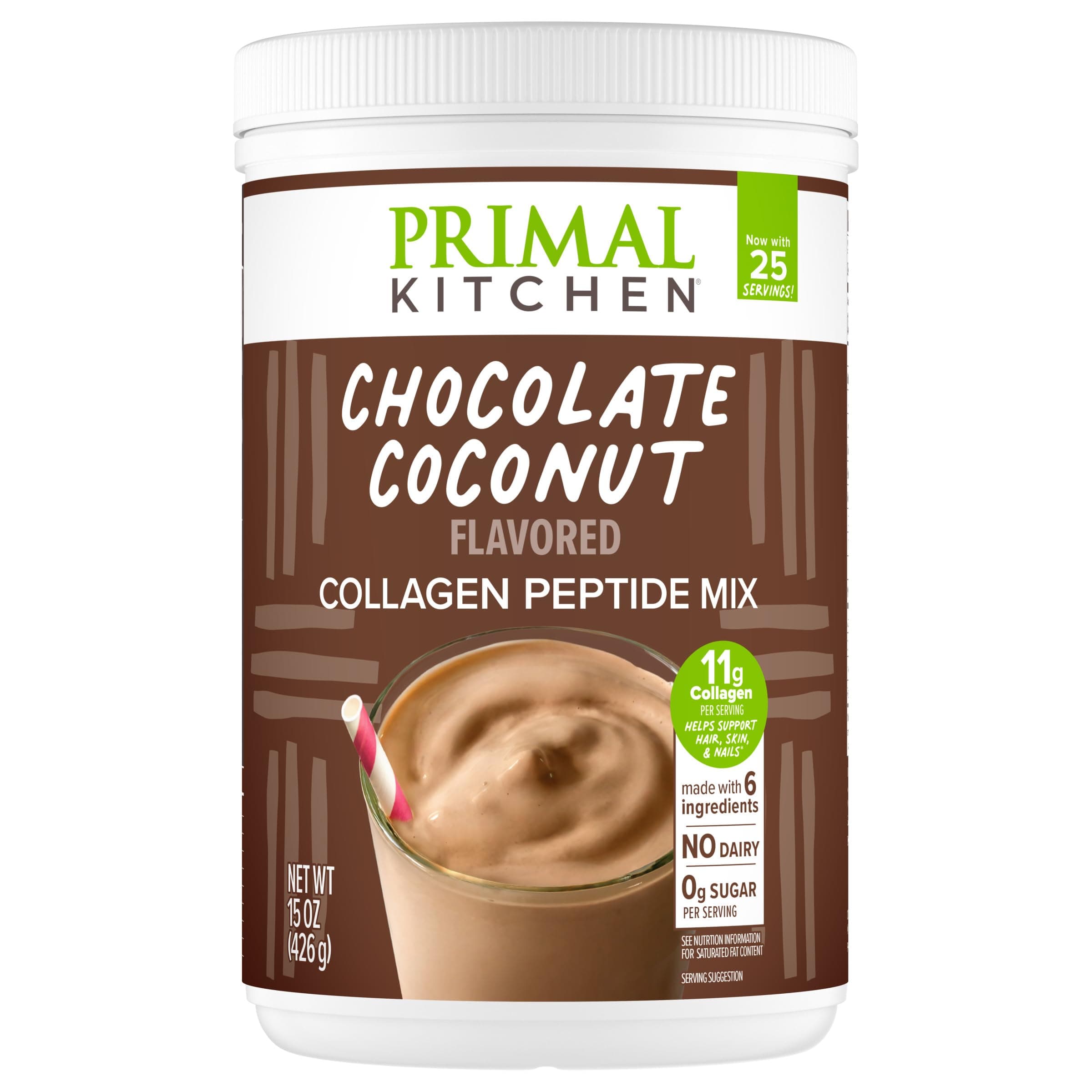 Primal Kitchen - Grass-Fed Collagen Peptide Fuel Drink Mix Chocolate Coconut