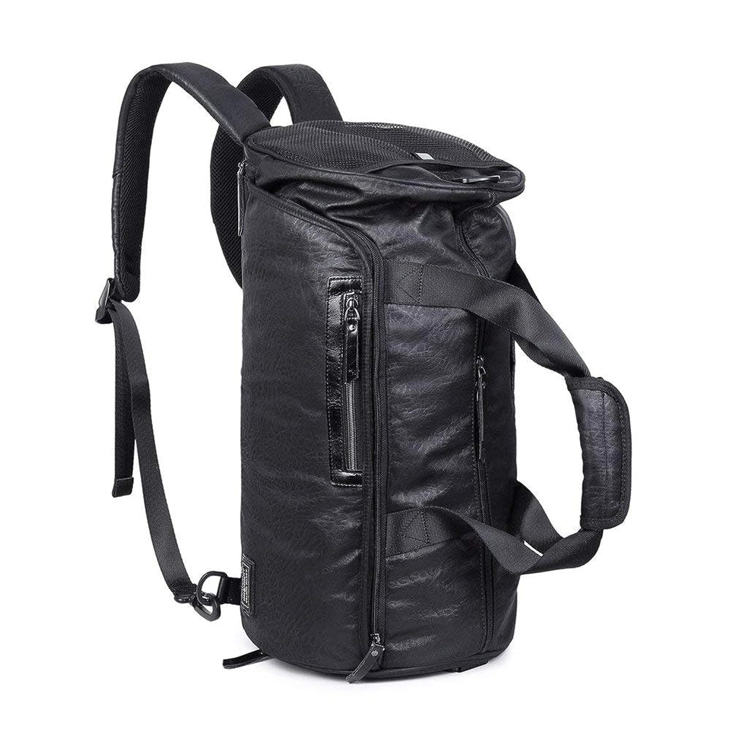 Gym Bag with Shoes Compartment, Waterproof Travel Duffel Hand Bag Large Size For Men and Women (Black)