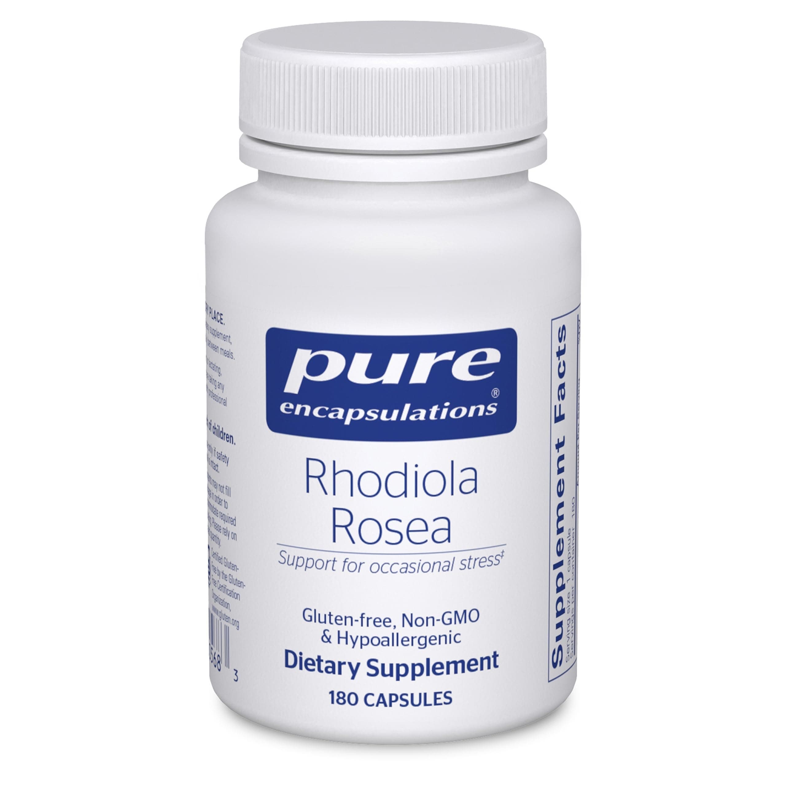 Rhodiola Rosea - for Occasional Stress, Endurance & Fatigue Relief* - with Adaptogens - Gluten Free & Vegan - 180 Capsules