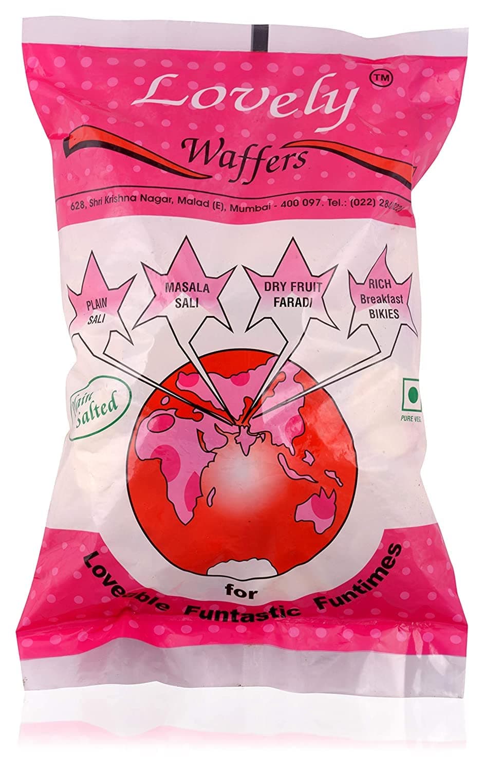 Lovely Wafers Spicy Ruffle Chips - Masala flavoured potato chips - Ready to eat snacks 500 grams