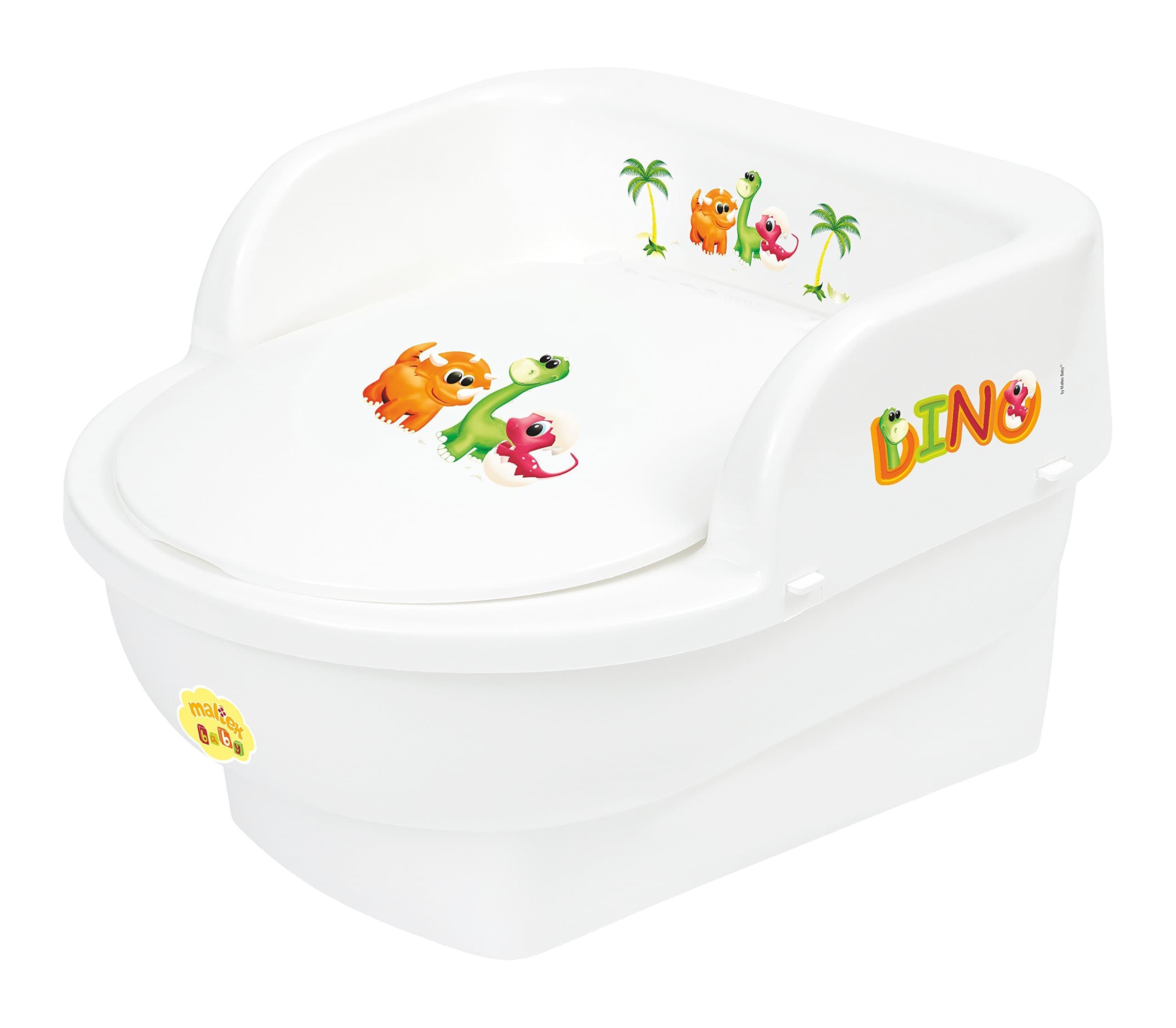 Chamber Potty (Dino White, Throne)