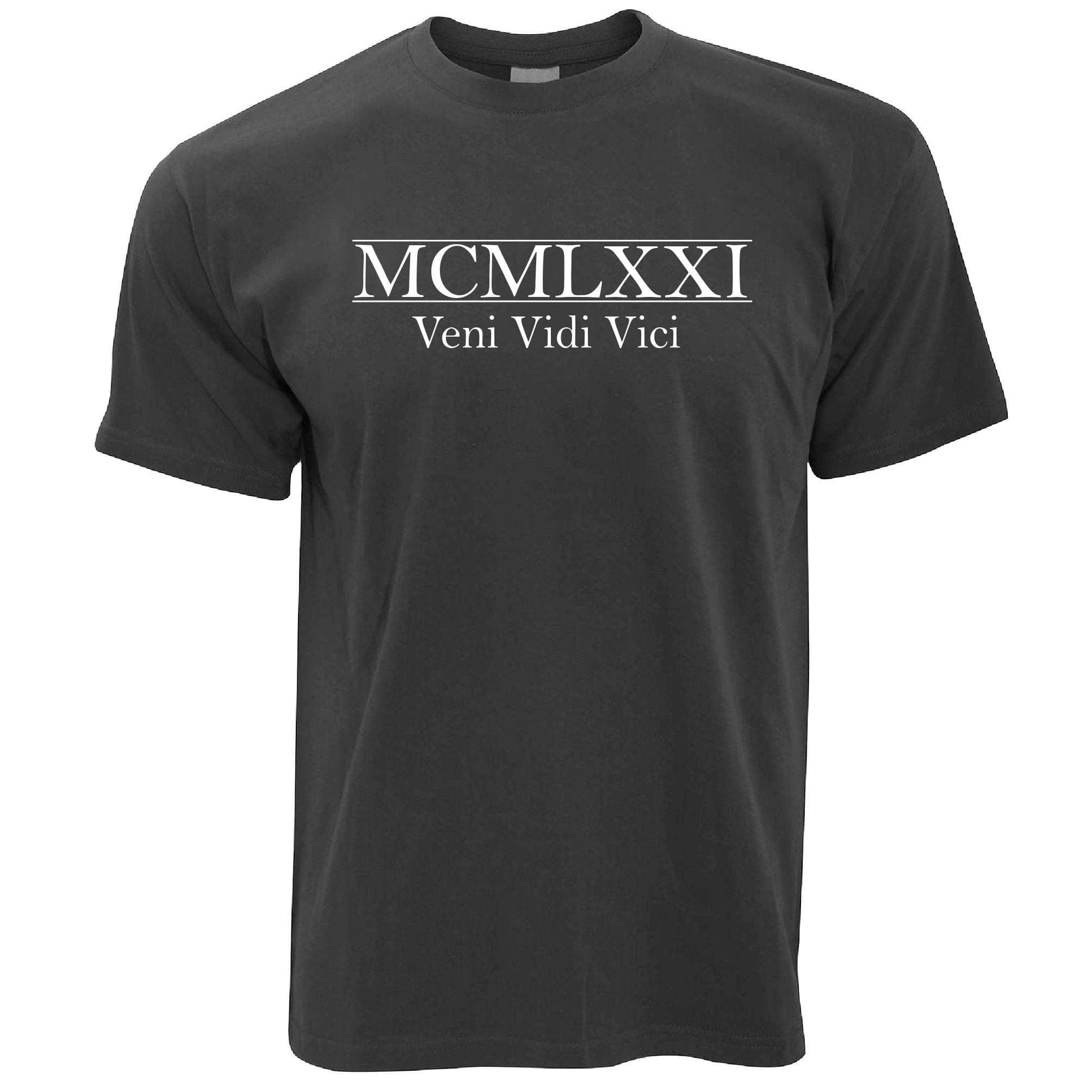 Tim And Ted 50th Birthday T Shirt MCMLXXIII Veni Vidi Vici (1973)