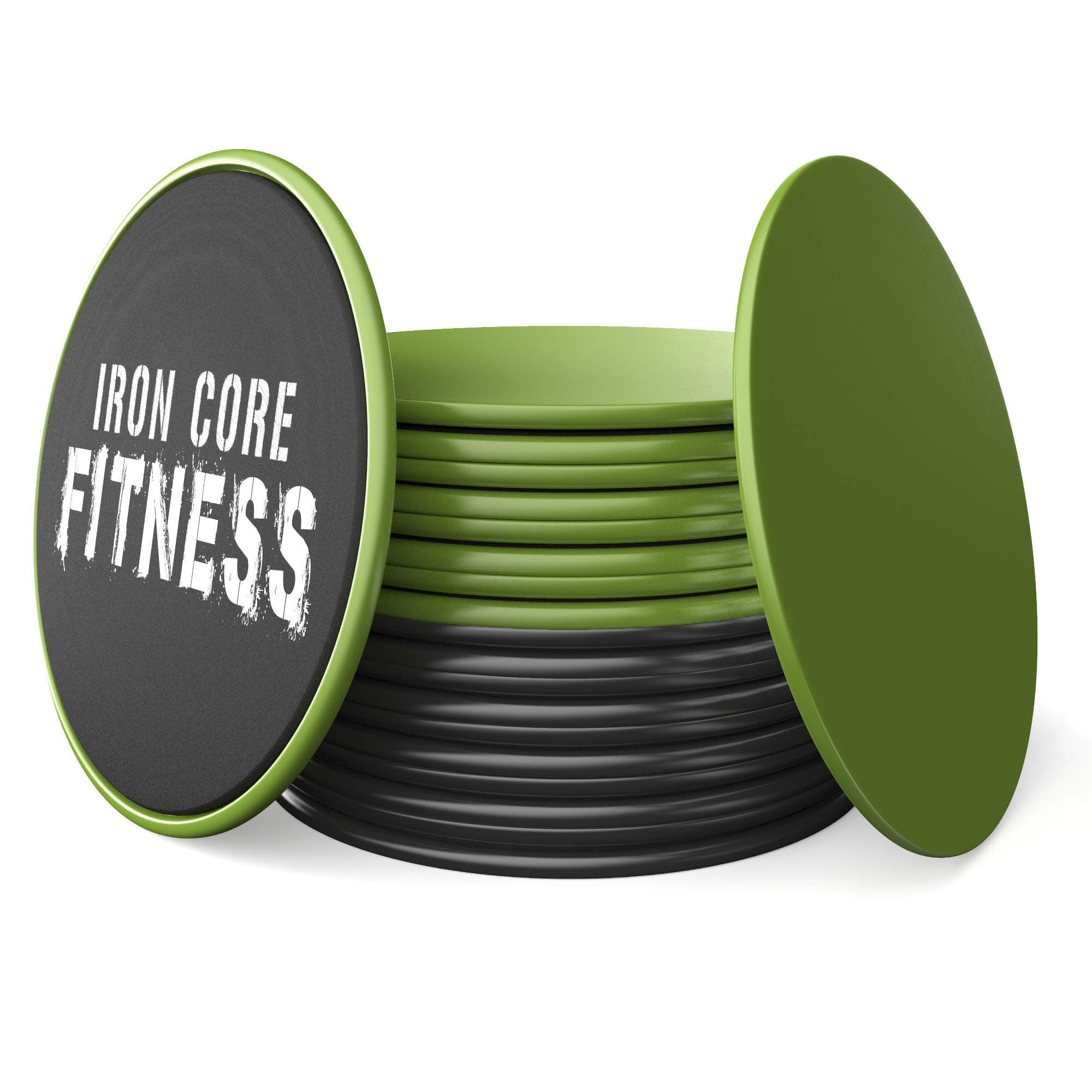 Multi Pack of Core Sliders. Sliders Fitness 10 Pack Includes 5 Black and 5 Green Sets. for Group Fitness or at Home Workouts. Personal Trainers Favourite. Fitness Discs Sliders Bulk