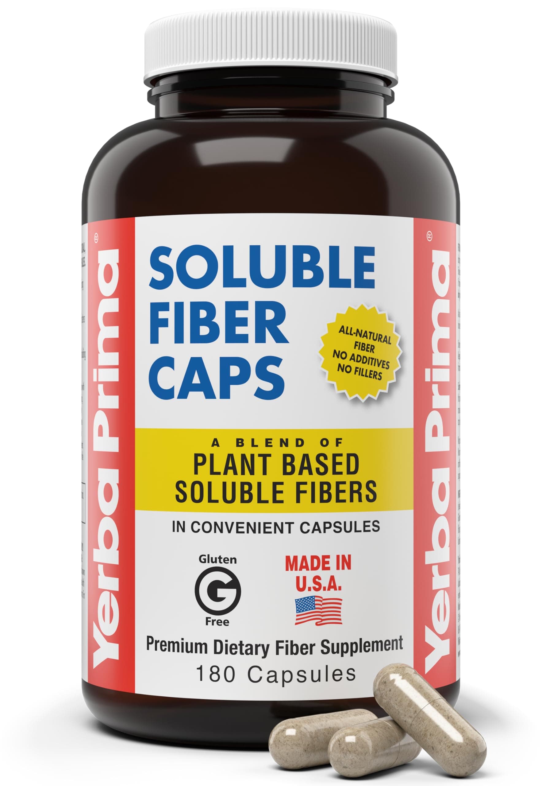 Soluble Fiber Capsules, 180-Count