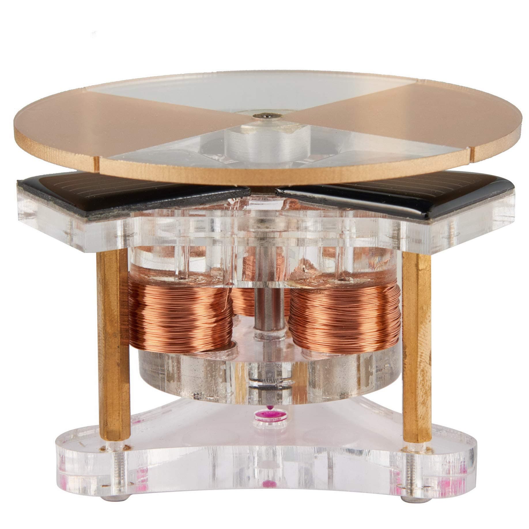 Sunnytech Solar Vertical Disc Shape Mendocino Motor Educational Model Science Physics Toy QZ02