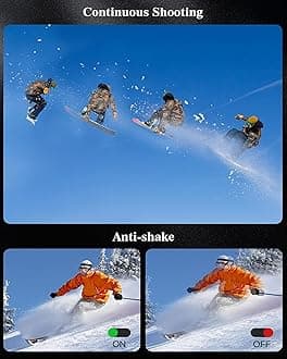 Digital Camera- 56MP FHD 1080P Camera for Kids, Point and Shoot with 16X Zoom Anti Shake, Kid Camera with 32GB TF Card, Two Batteries, Lanyard, Compact Portable Camera for Kids Teens Beginners（Black