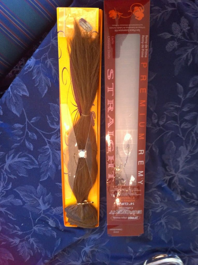 Euronext Chestnut Brown Clip In Hair Extensions, 14 Inch