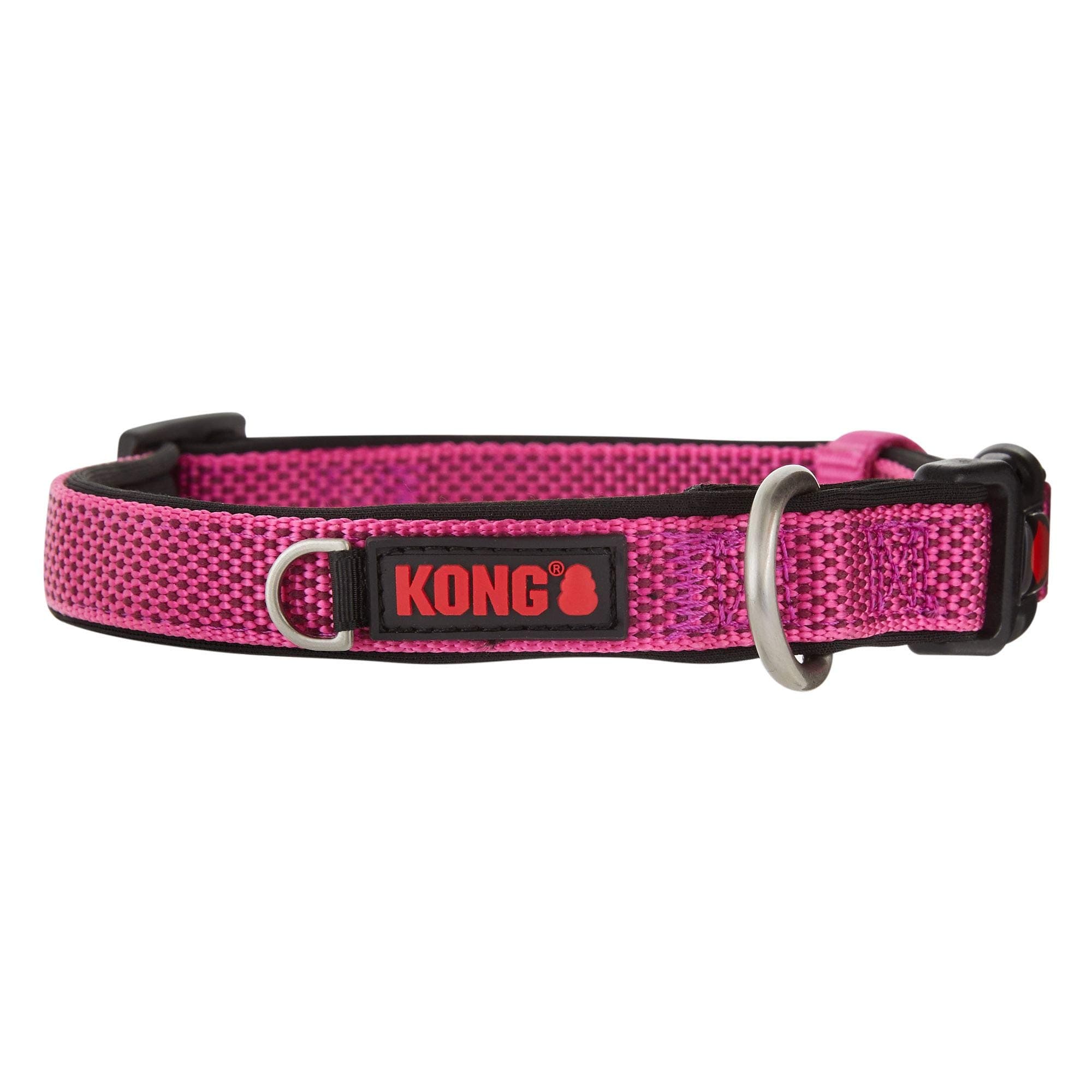 KONG Comfort Neoprene Padded Dog Collar offered by Barker Brands Inc. (Large, Pink)