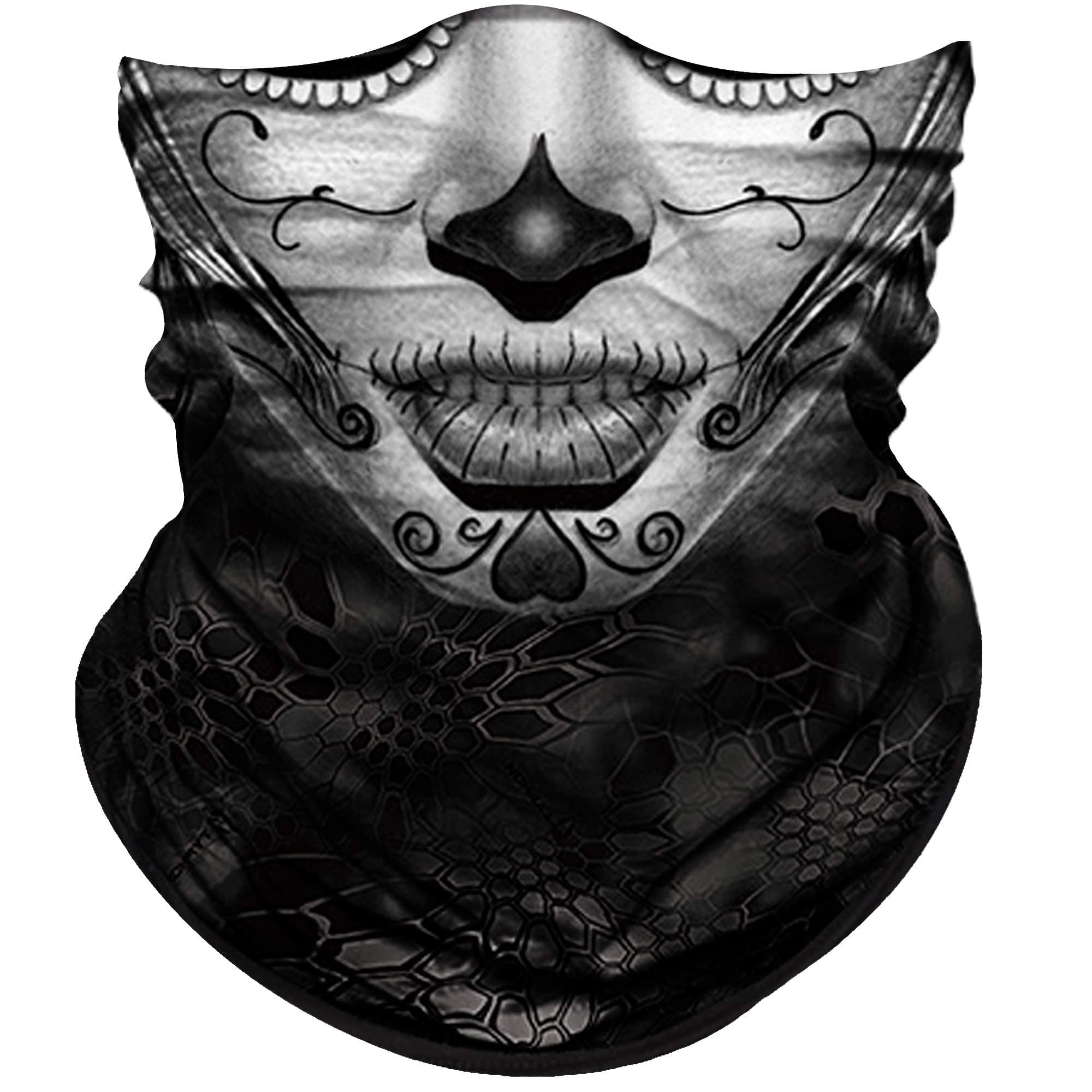 Skull Face Mask for Women Dust Wind Sun Protection Rave Festival Riding