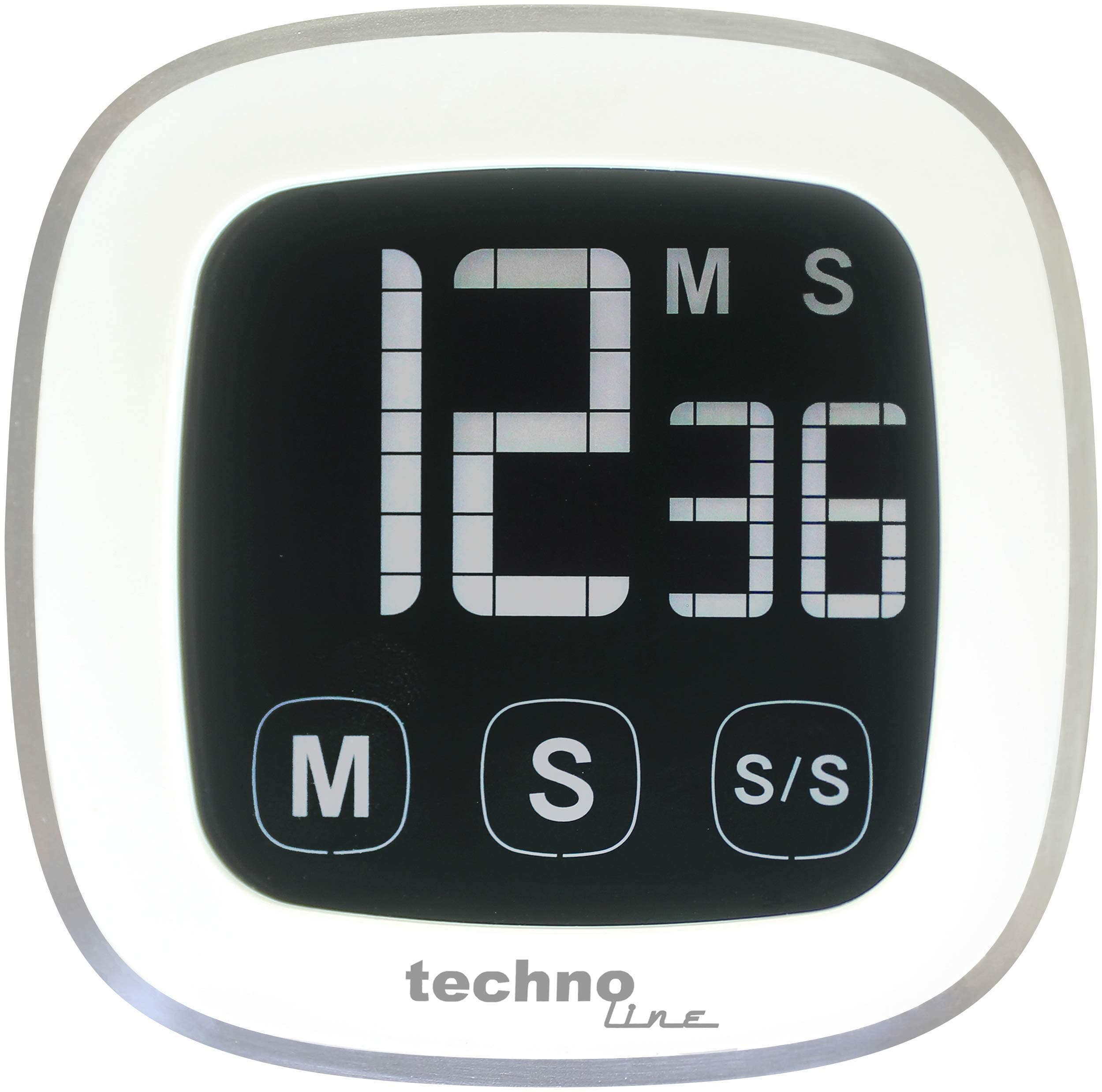 Count Down Timer, Silver, 7.6 x 2.5 x 7.6 cm