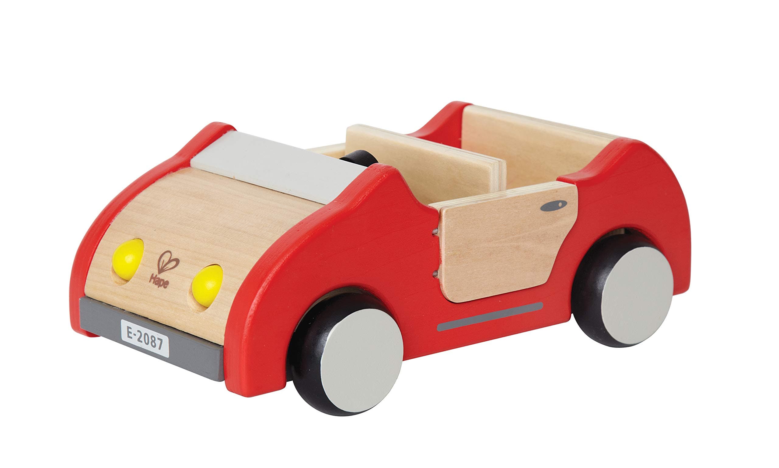 Family Car | Wooden Dolls House Car Toy, Push Vehicle Accessory for Complete Doll House Furniture Set