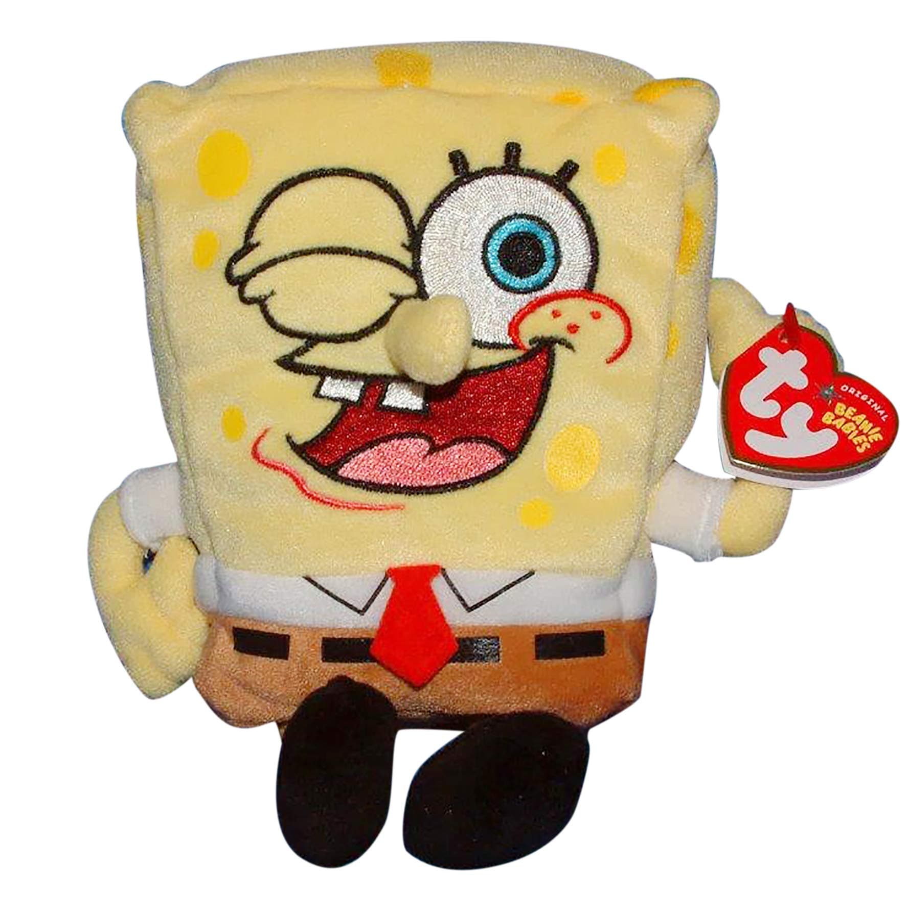 Ty UK Beanie Baby Spongebob Thumbs Up