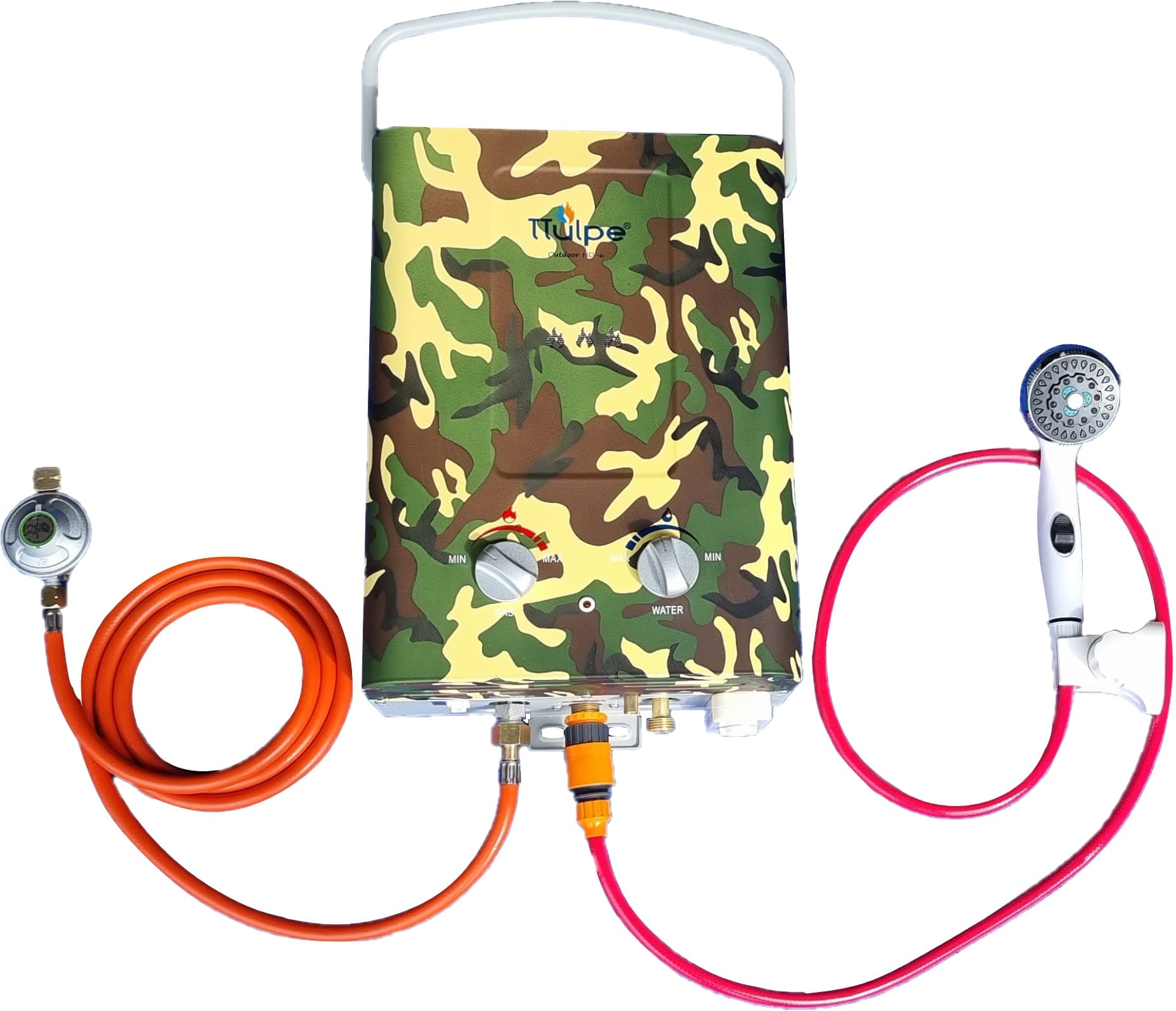 TTOUHD650C HD-6 P50 Camo Portable Gas Water Heater, Camouflage