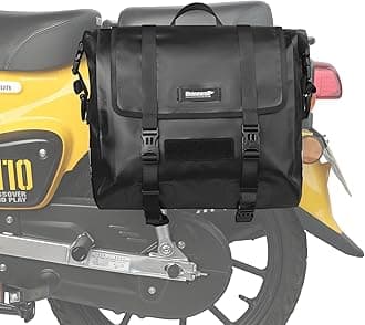 Motorcycle Saddlebags, Waterproof Saddlebags, Quick Release 15L Single Side Hanging Bag Motorcycle Accessories